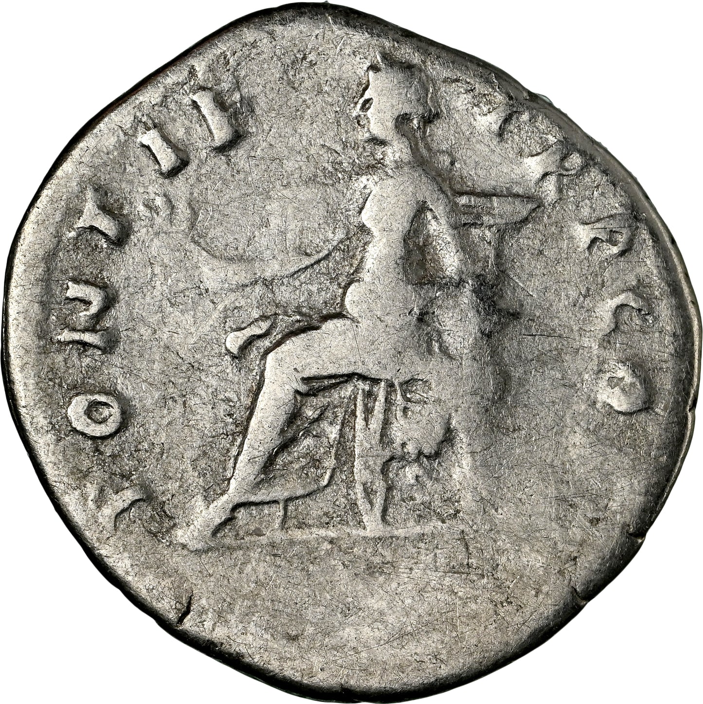 Roman Empire - Vespasian - Silver Denarius - NGC F