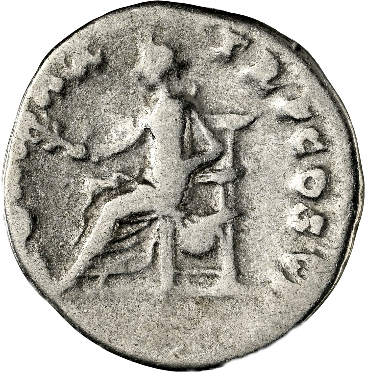 Roman Empire - Vespasian - Silver Denarius - NGC F