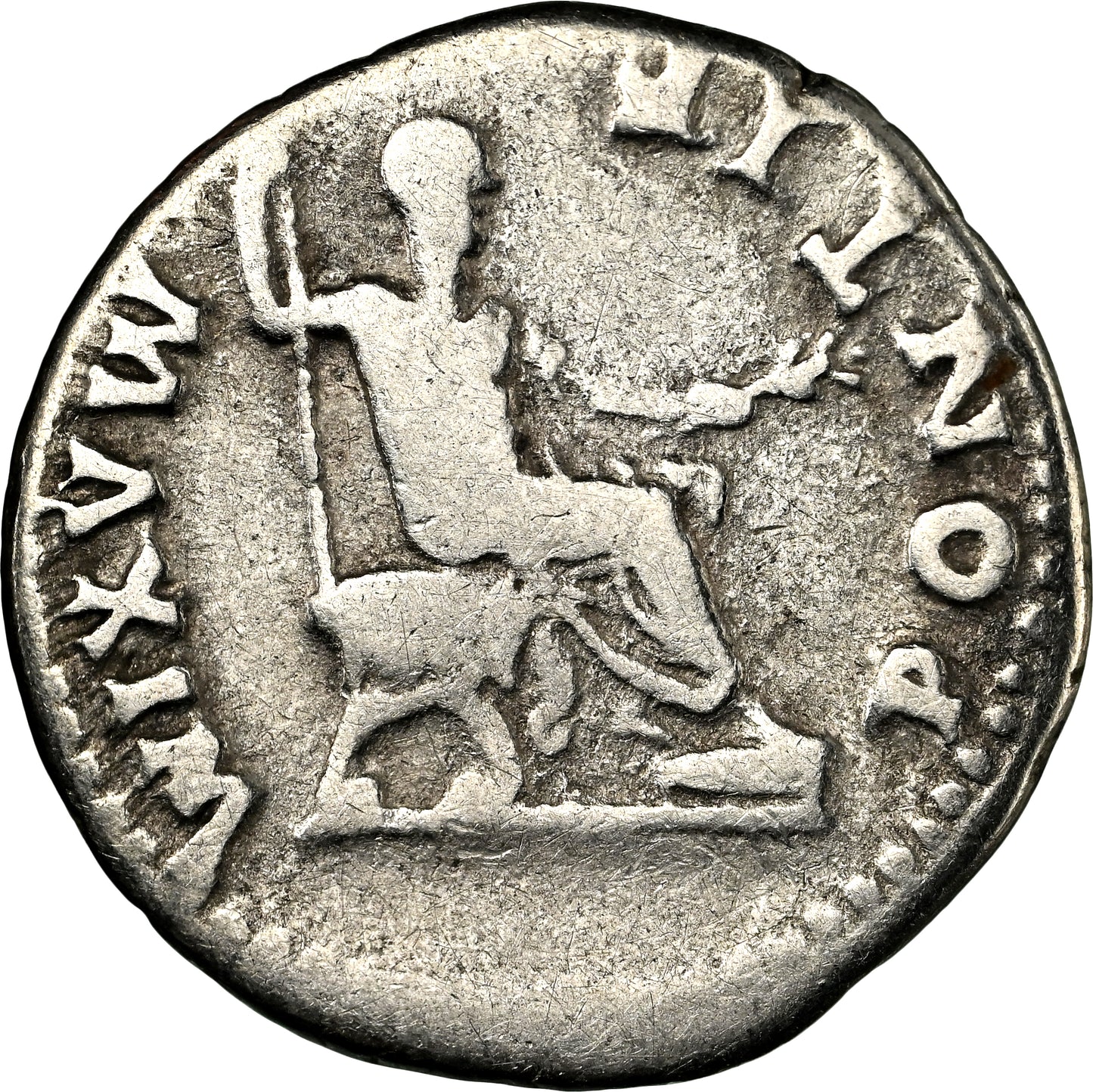 Roman Empire - Vespasian - Silver Denarius - NGC F