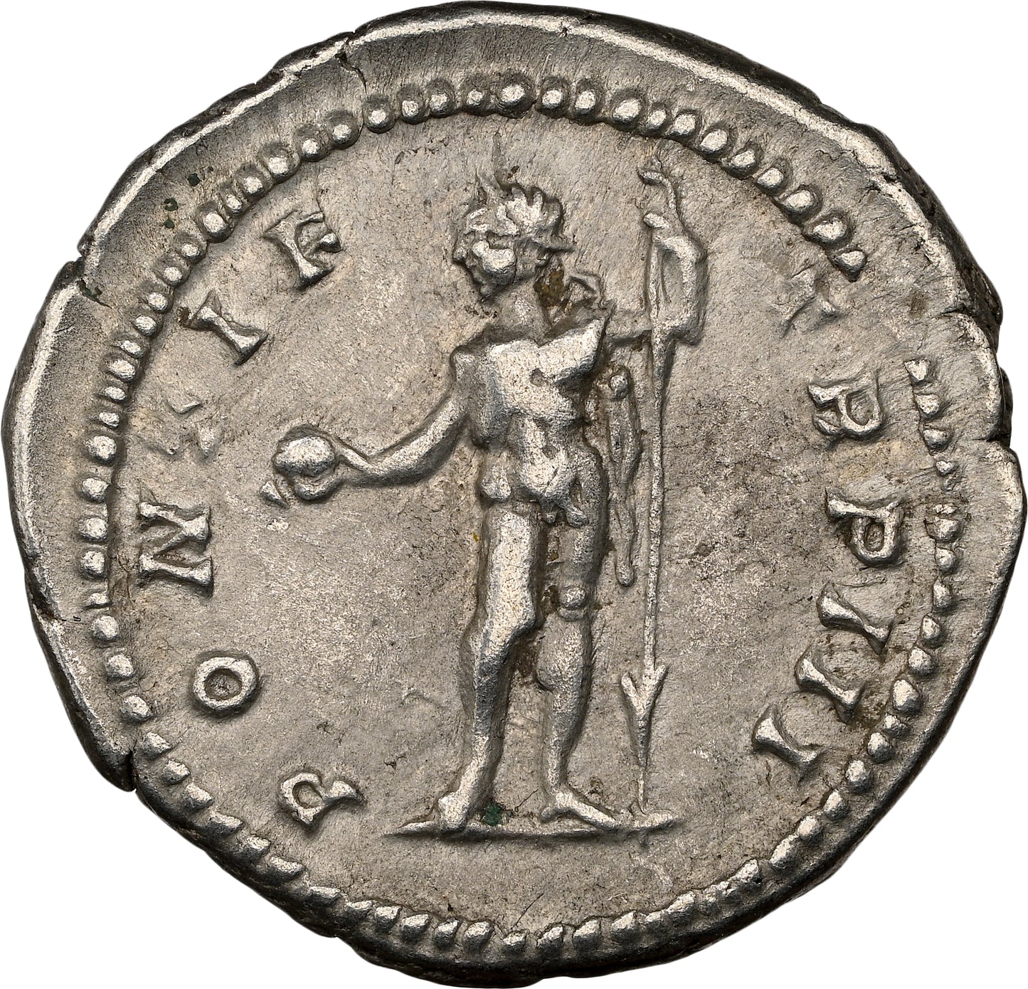 Roman Empire - Caracalla - Silver Denarius - NGC XF - RIC:30