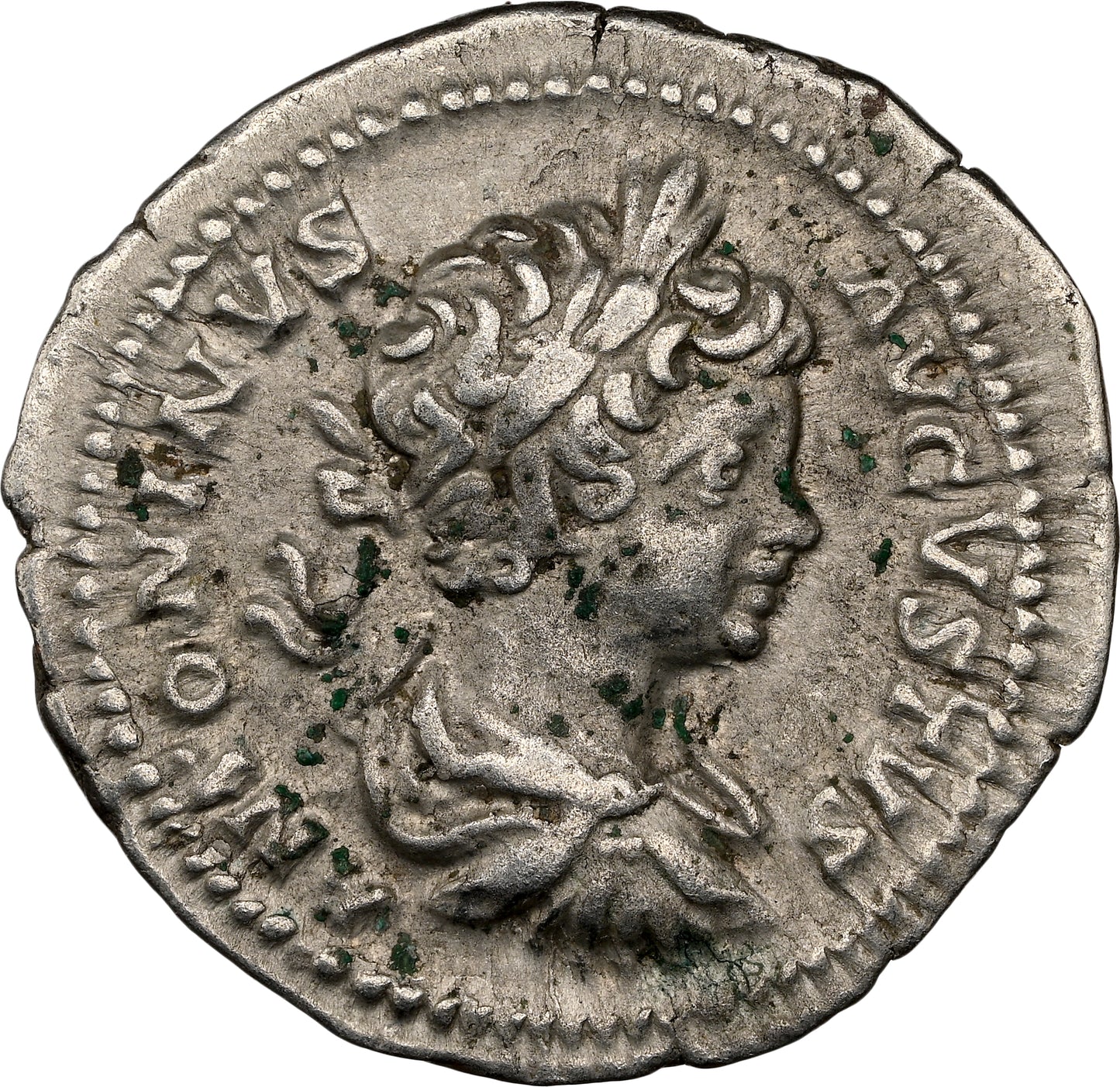 Roman Empire - Caracalla - Silver Denarius - NGC XF - RIC:30