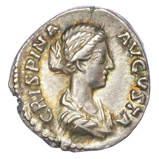 Roman Empire - Crispina - Silver Denarius - NGC Ch XF - RIC:281
