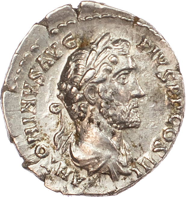 Roman Empire - Antoninus Pius - Silver Denarius - NGC Ch AU - RIC:121c