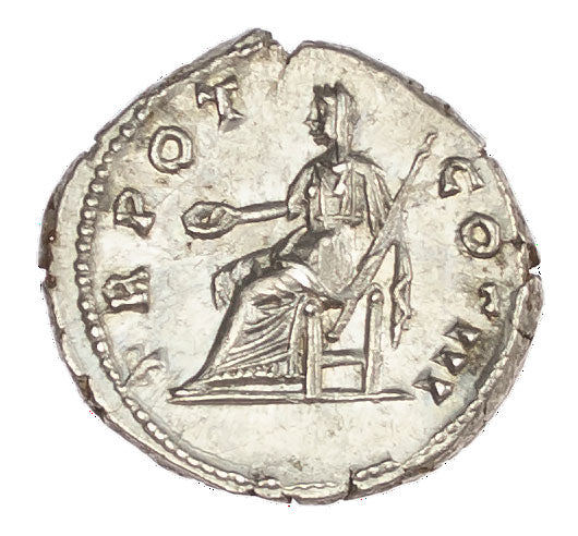 Roman Empire - Antoninus Pius - Silver Denarius - NGC Ch AU - RIC:84