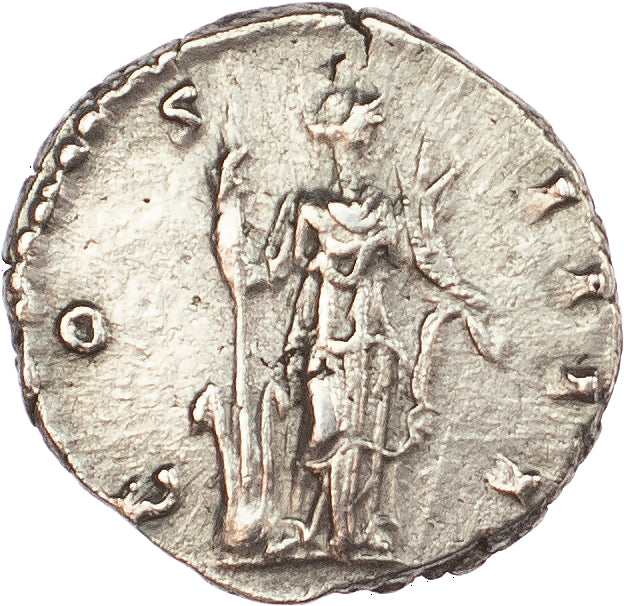 Roman Empire - Antoninus Pius - Silver Denarius - NGC AU - RIC:222