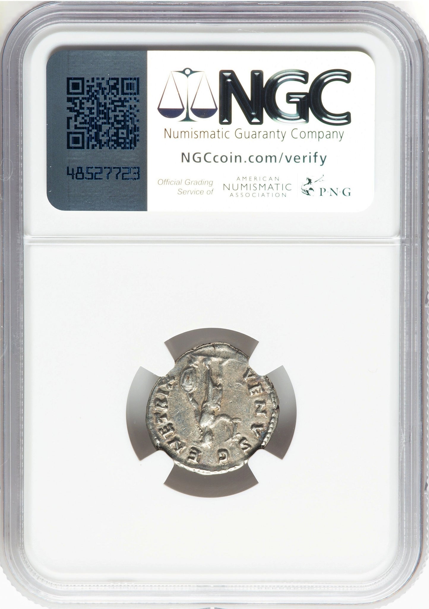 Roman Empire - Faustina II - Silver Denarius - NGC VF