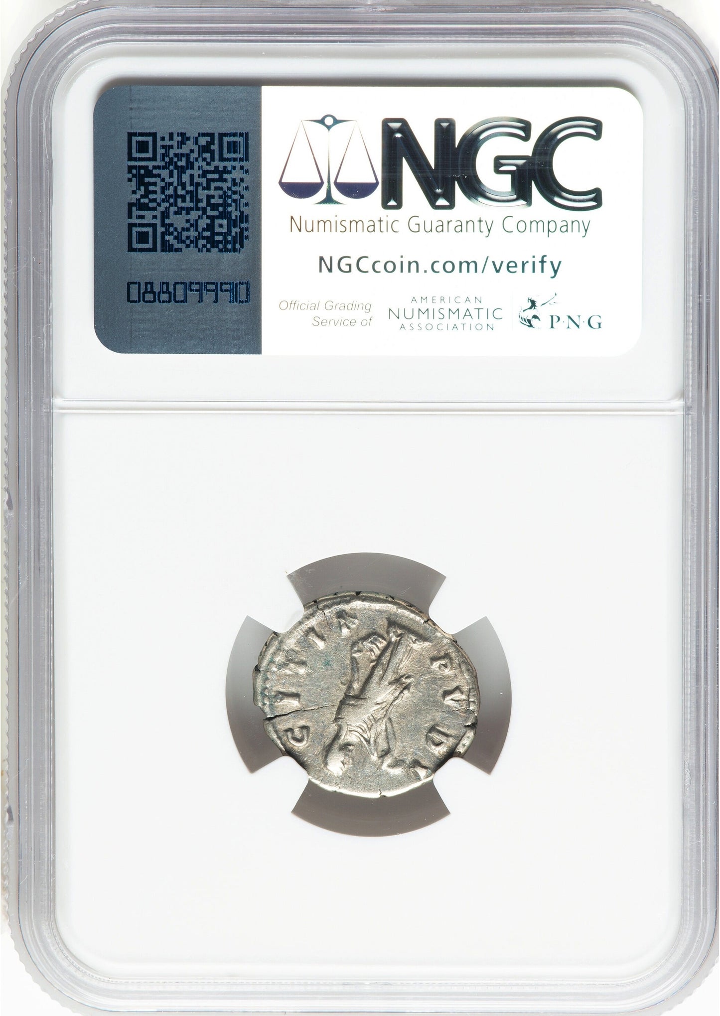 Roman Empire - Faustina II - Silver Denarius - NGC VF