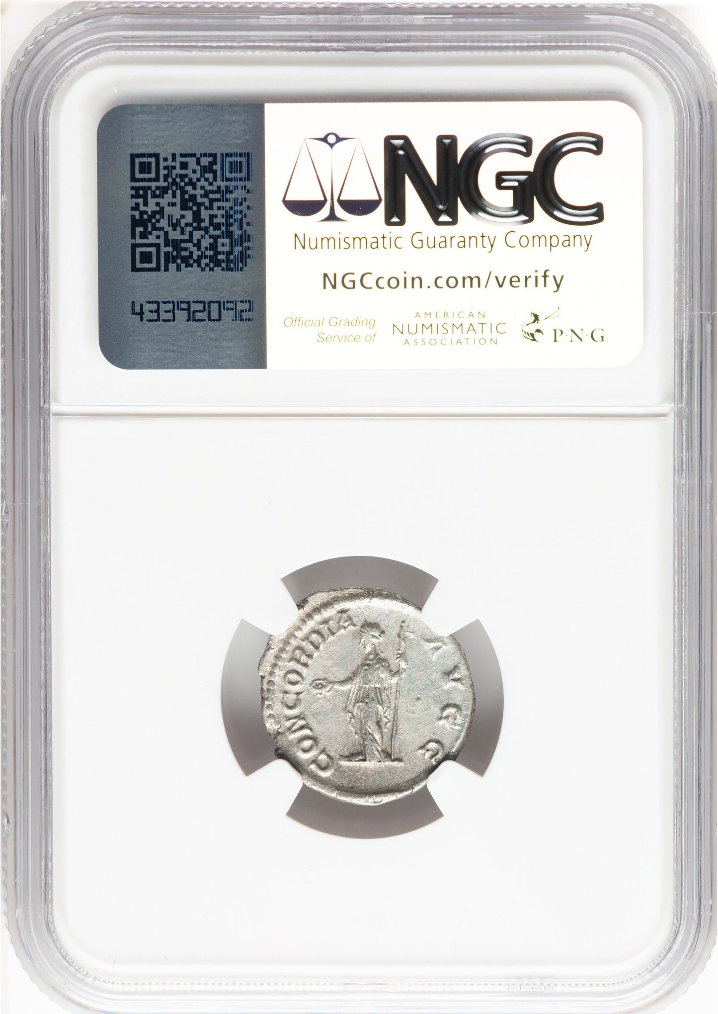 Roman Empire - Plautilla - Silver Denarius - NGC XF