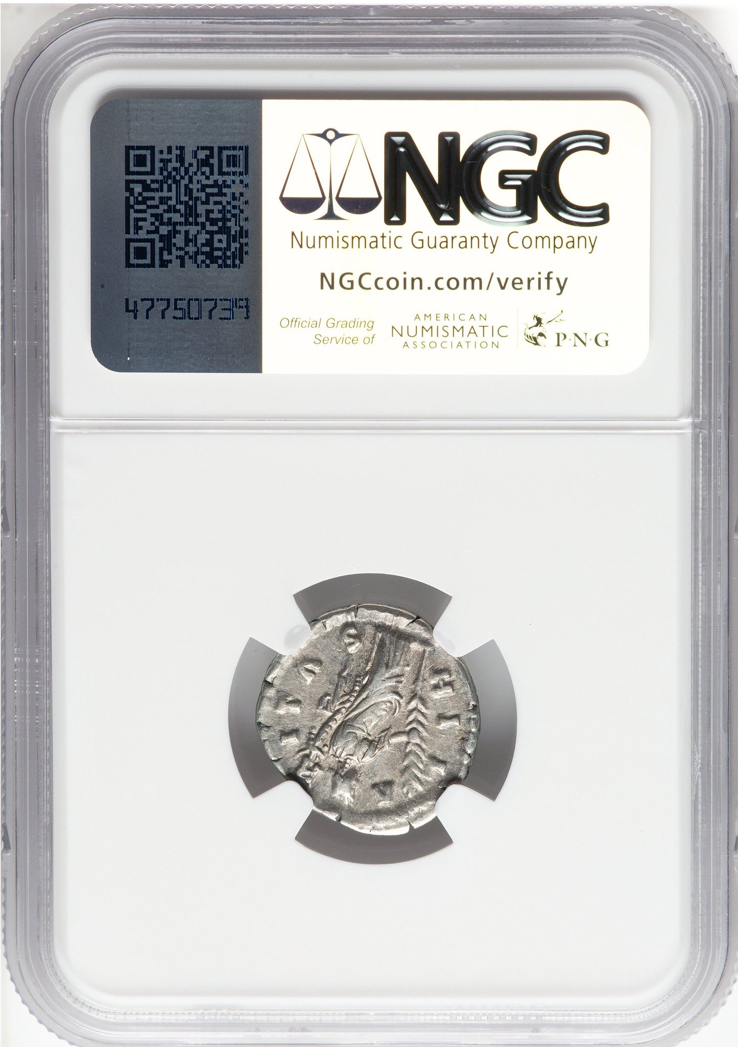 Roman Empire - Faustina II - Silver Denarius - NGC VF