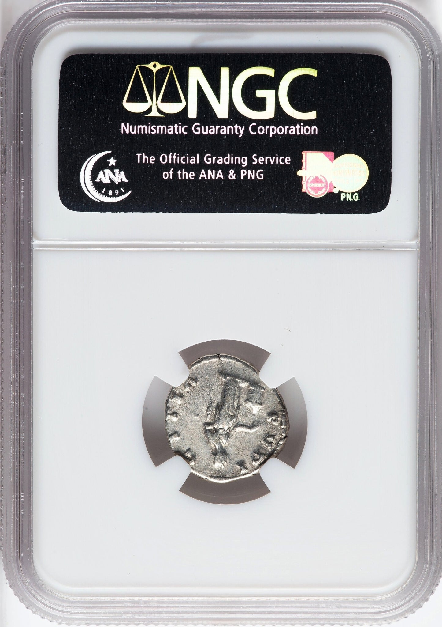 Roman Empire - Faustina II - Silver Denarius - NGC VF - RIC:508a - Golden Age Hoard