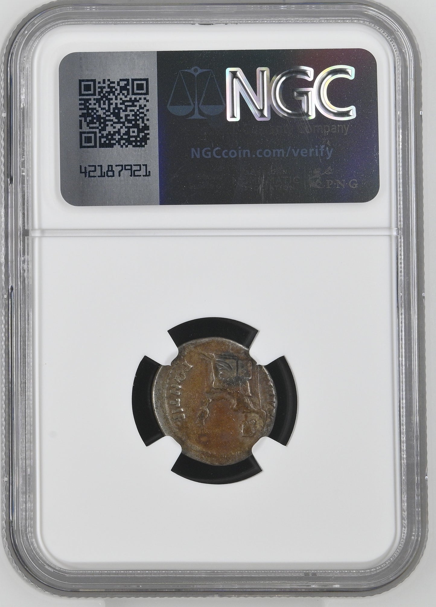 Roman Empire - Tiberius - Silver Denarius - NGC VG - RIC:26
