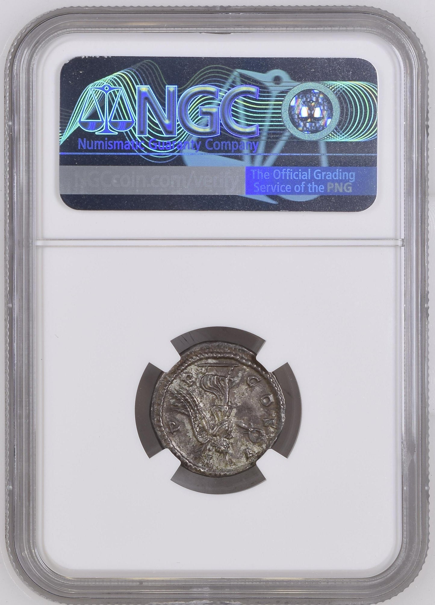 Roman Empire - Septimius Severus - Silver Denarius - NGC Ch AU - RIC:503