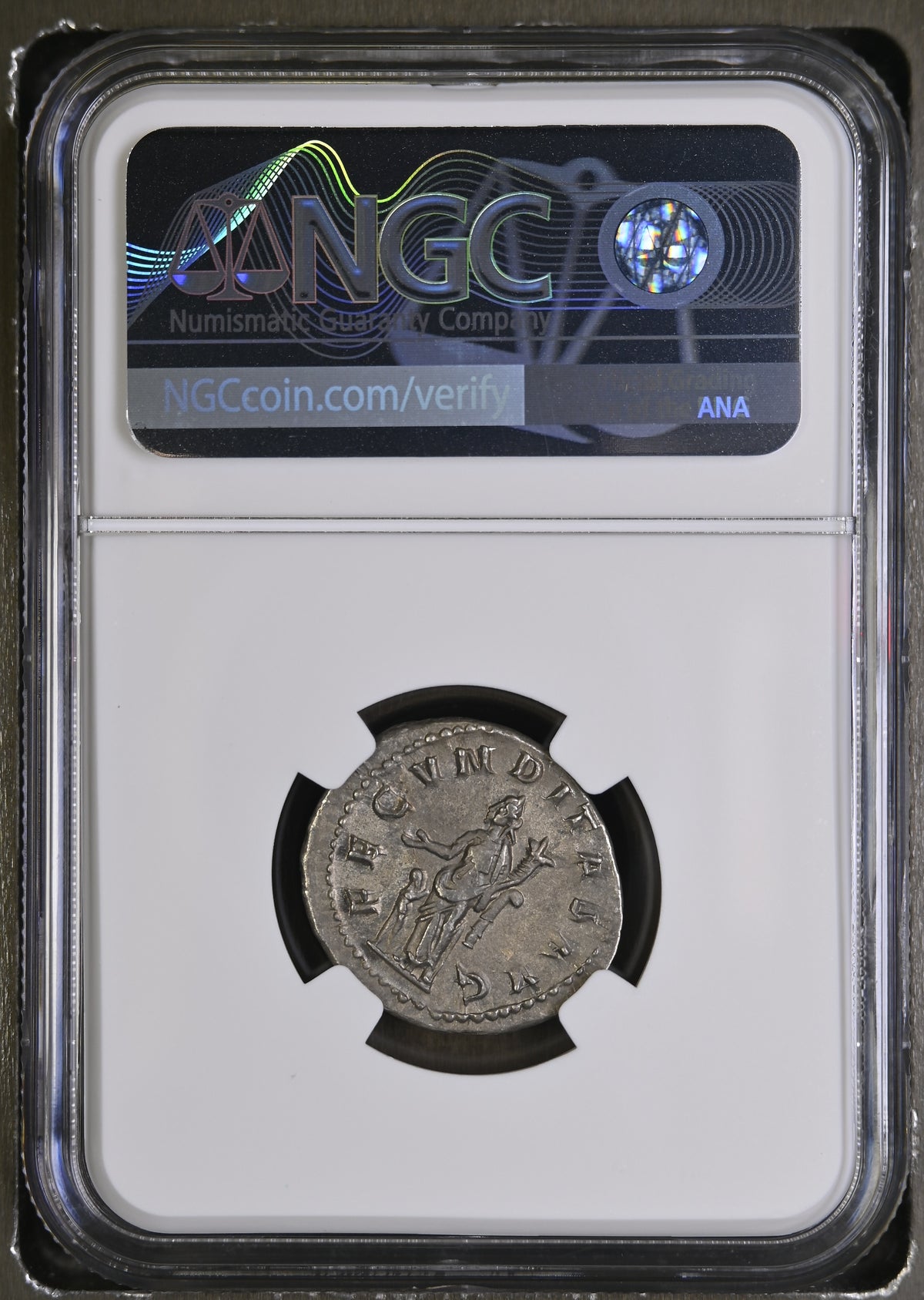 Roman Empire - Herennia Etruscilla - Silver Double-Denarius - NGC Ch XF