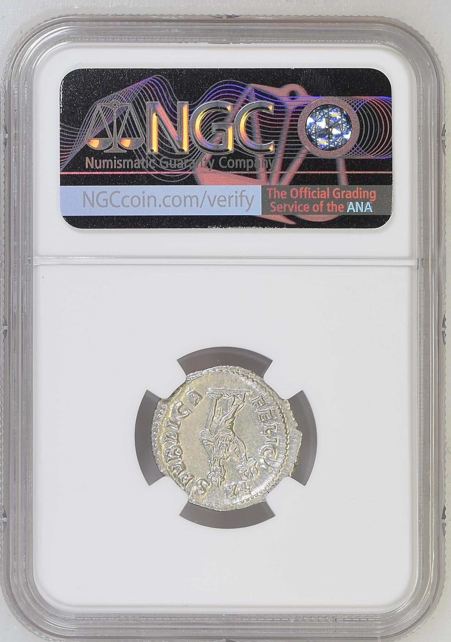 Roman Empire - Julia Mamaea - Silver Denarius - NGC Ch AU