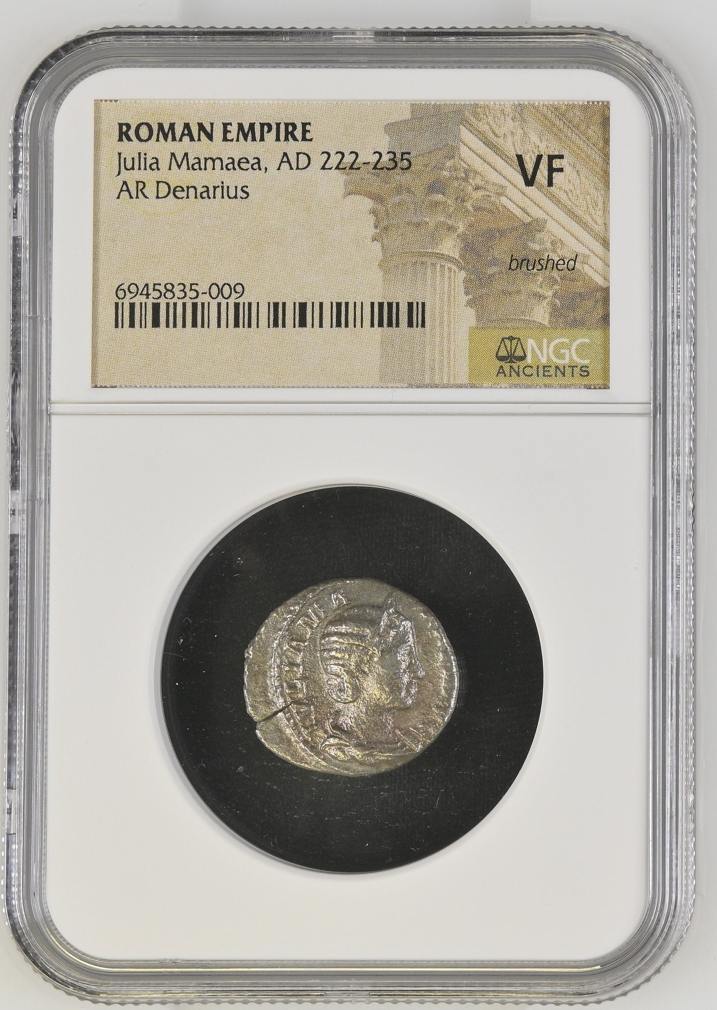 Roman Empire - Julia Mamaea - Silver Denarius - NGC VF