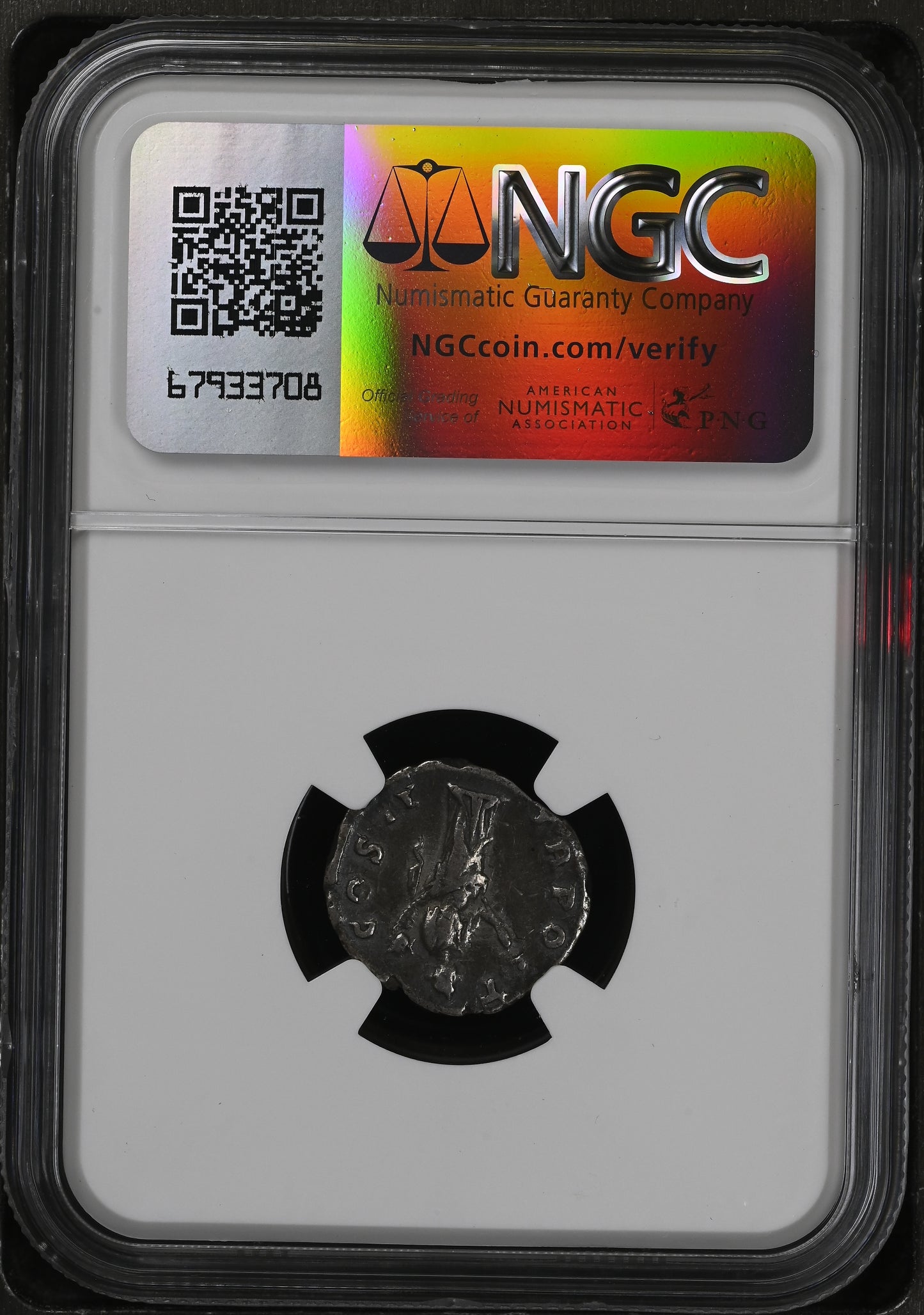Roman Empire - Aelius Caesar - Silver Denarius - NGC Ch F - RIC:430