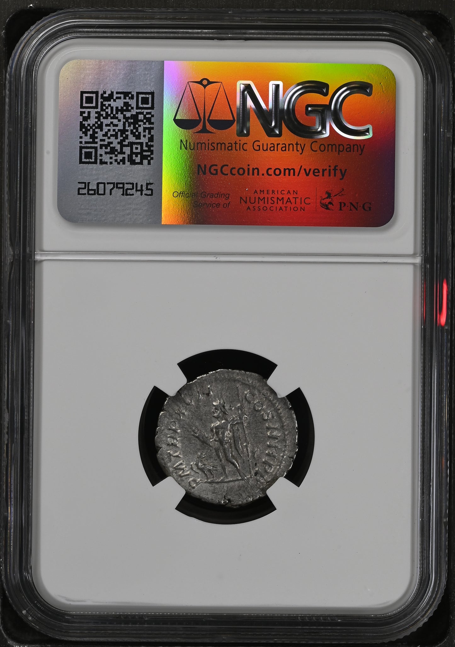 Roman Empire - Caracalla - Silver Denarius - NGC Ch XF - RIC:240