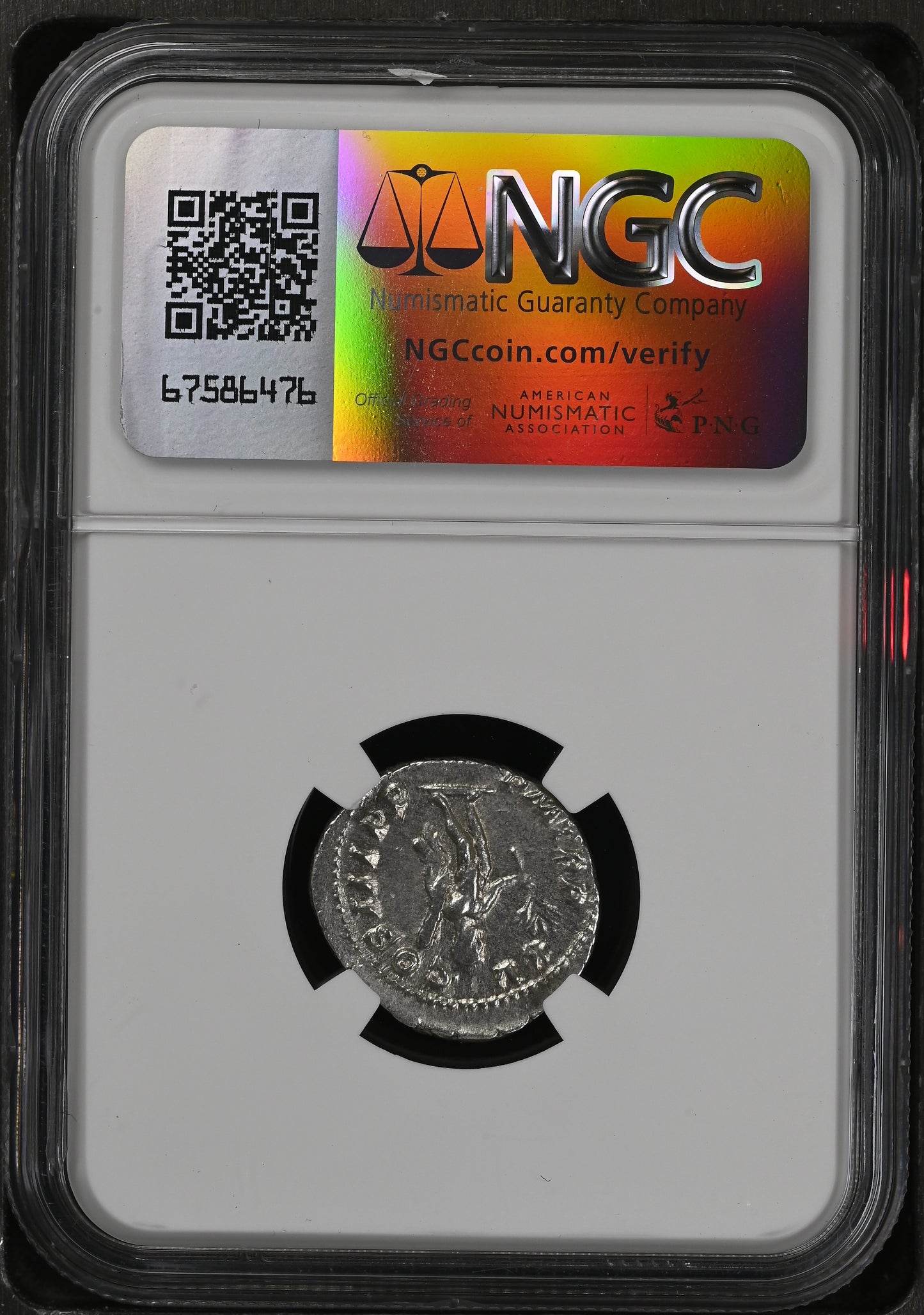 Roman Empire - Caracalla - Silver Denarius - NGC AU - RIC:192