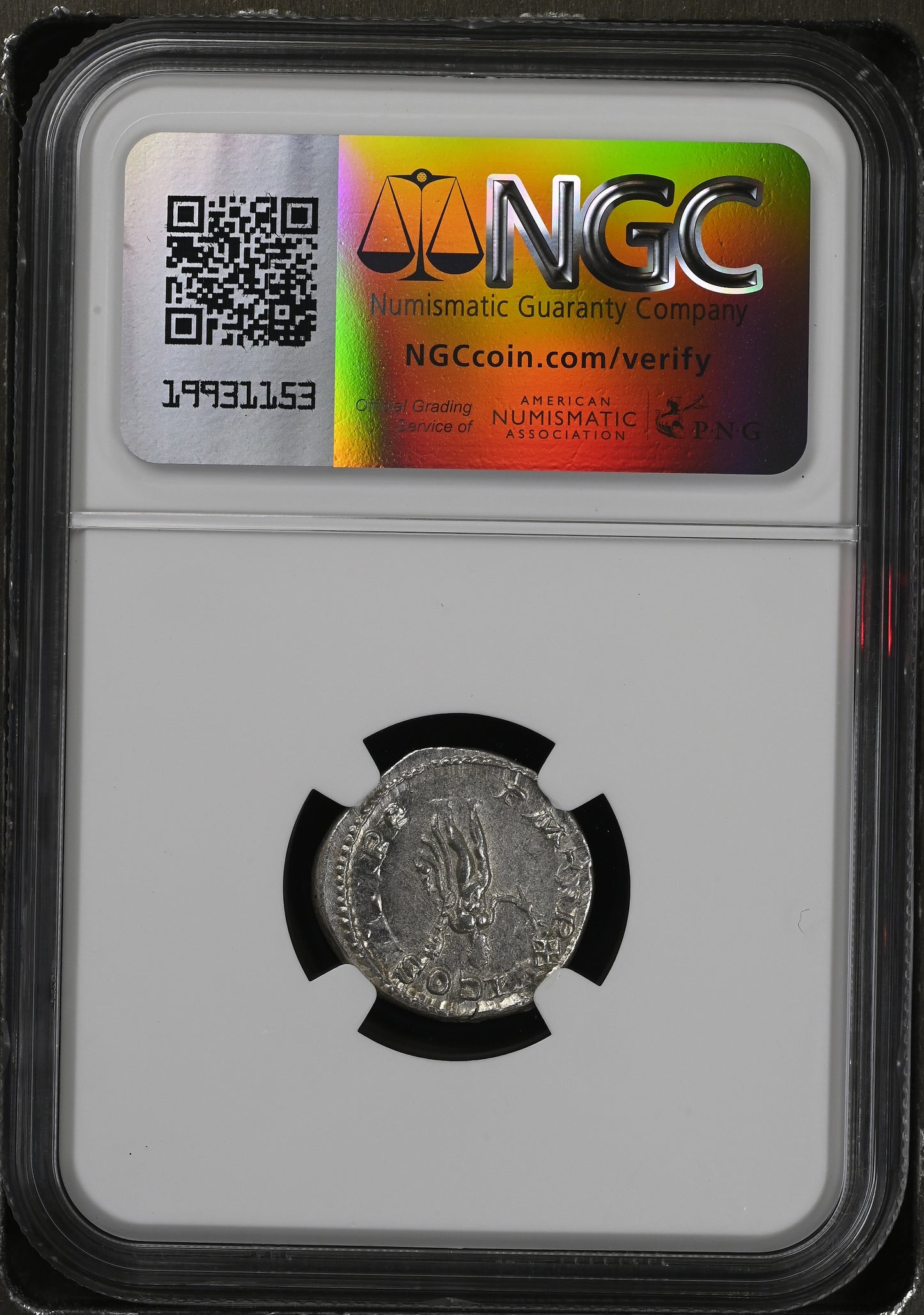 Roman Empire - Caracalla - Silver Denarius - NGC AU - RIC:206c