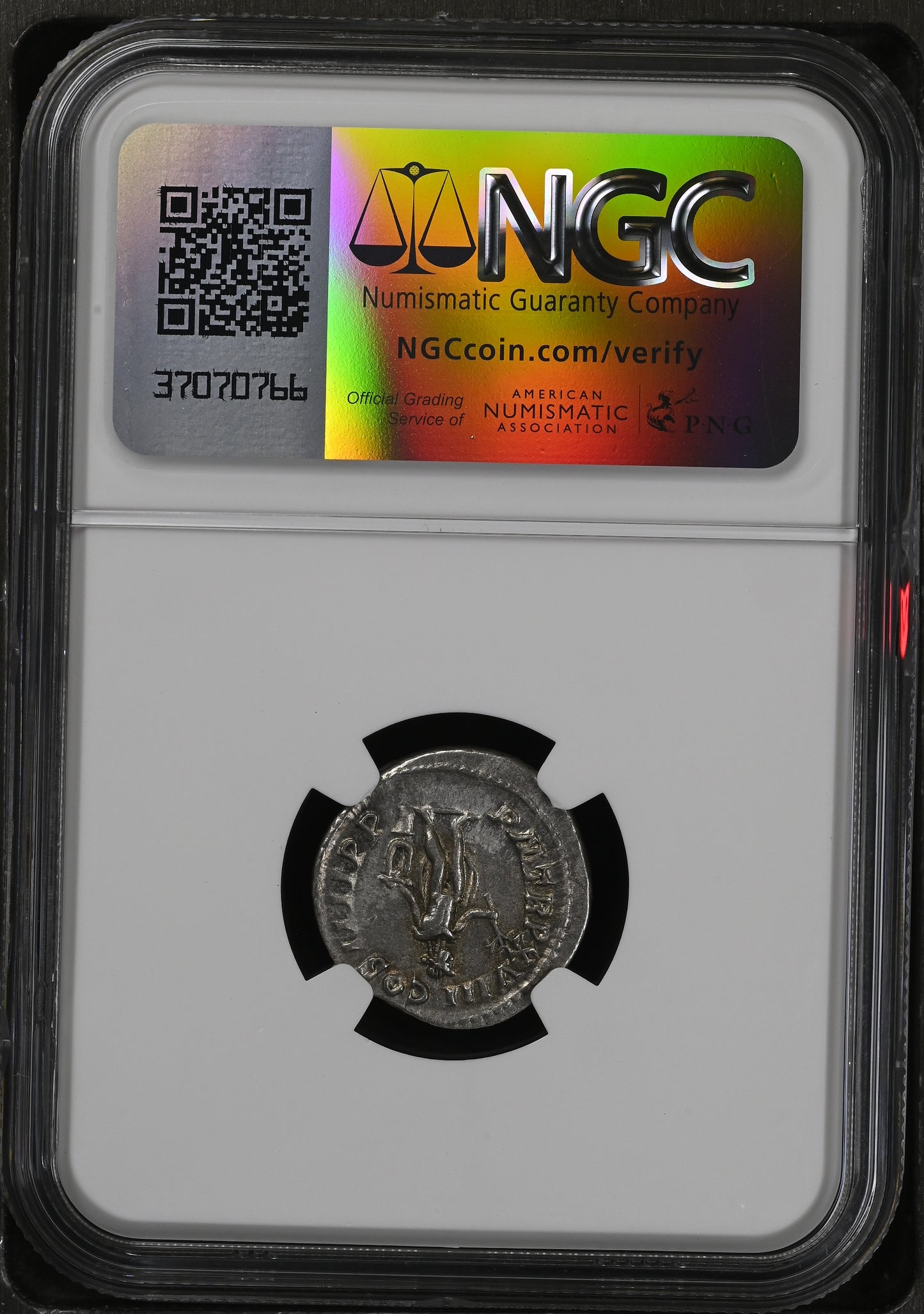 Roman Empire - Caracalla - Silver Denarius - NGC Ch XF - RIC:254