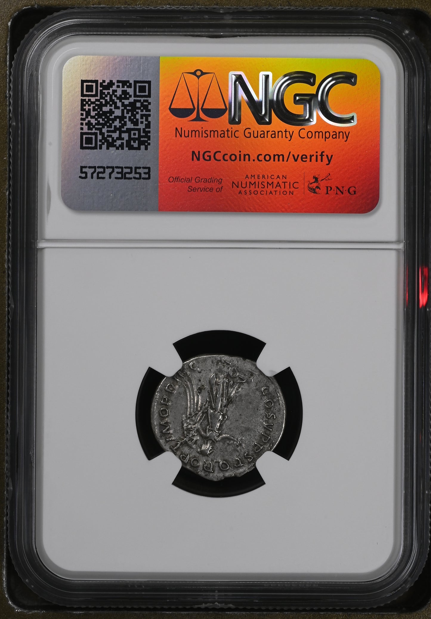Roman Empire - Trajan - Silver Denarius - NGC XF - RIC:131