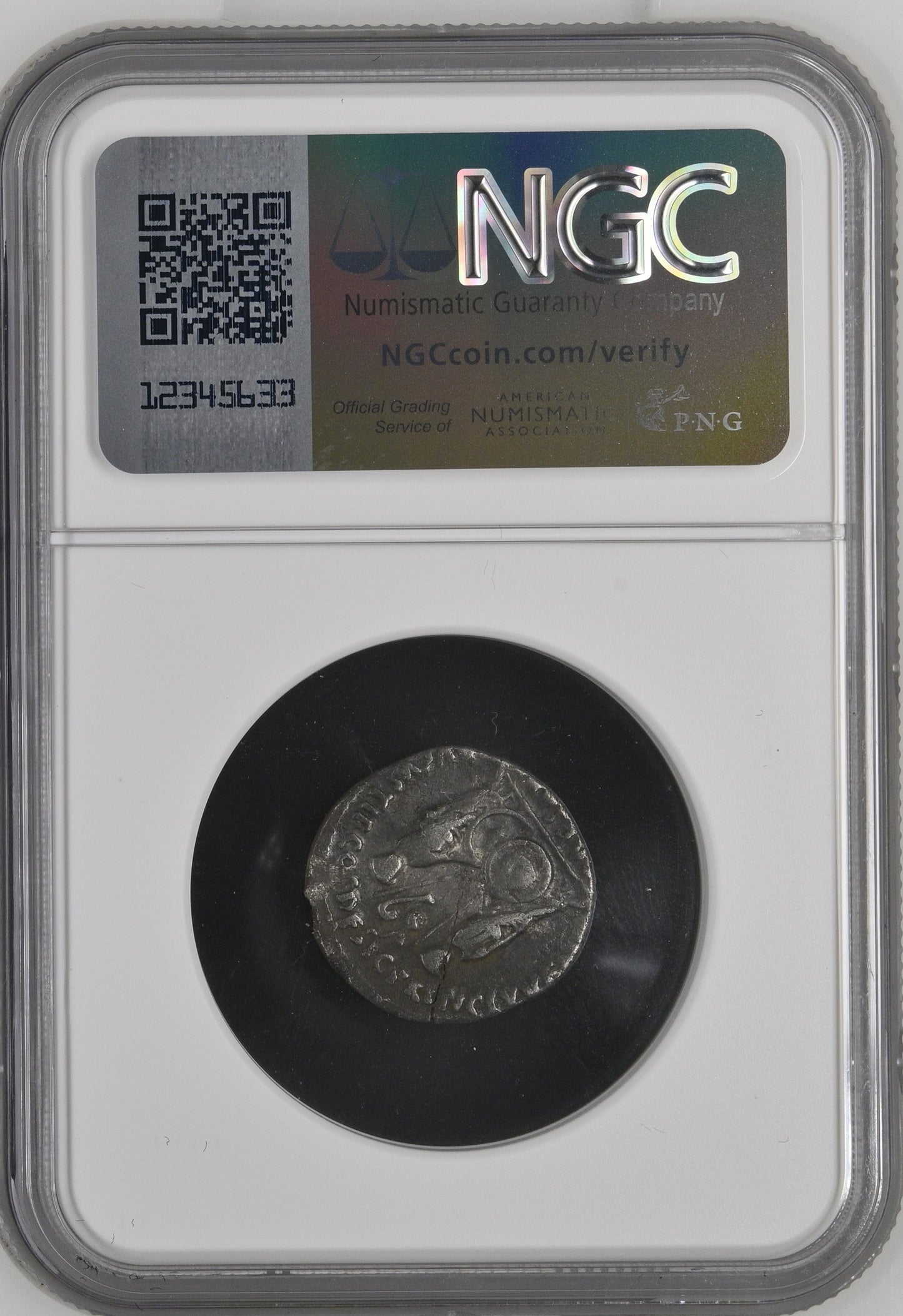 Roman Empire - Augustus - Silver Denarius - NGC F - RIC:207