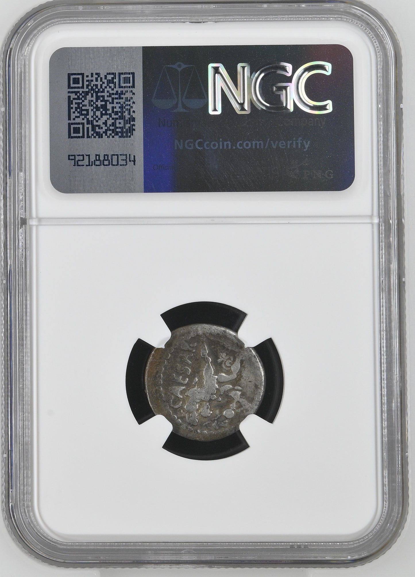 Roman Imperatorial - Julius Caesar - Silver Denarius - NGC F - Crawf. 458/1