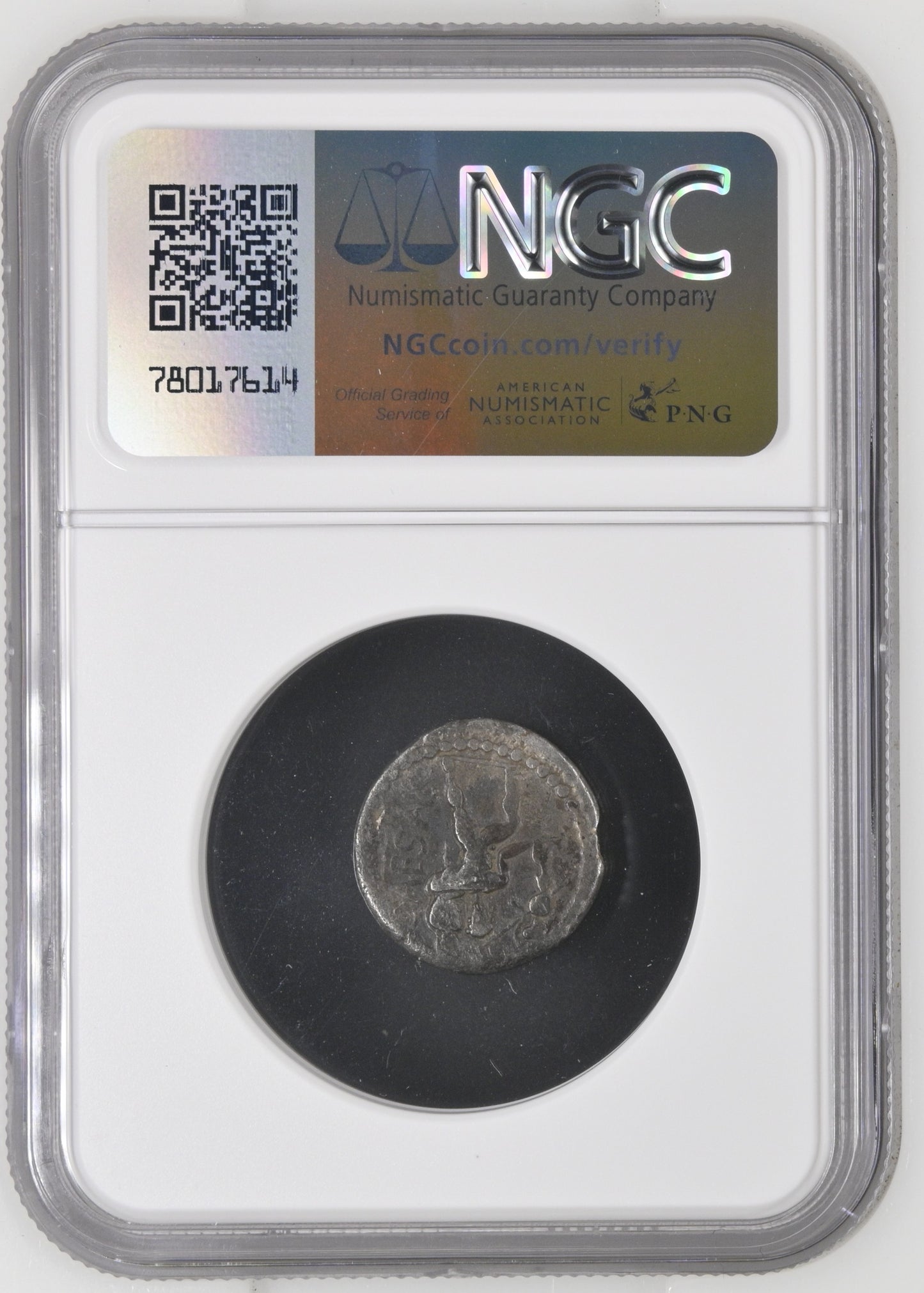 Roman Imperatorial - Julius Caesar - Silver Denarius - NGC F - Crawf. 458/1