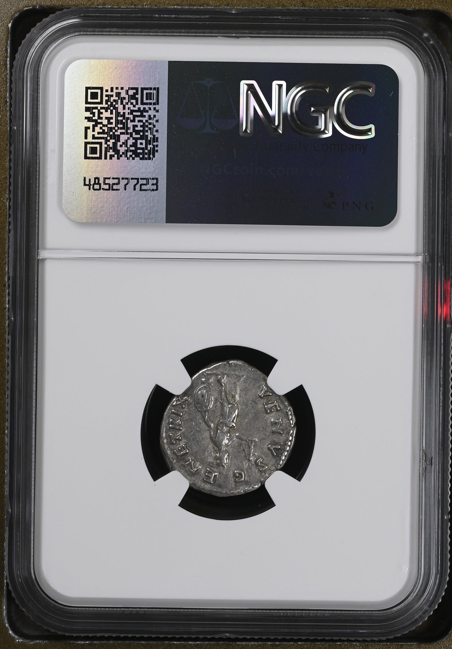 Roman Empire - Faustina II - Silver Denarius - NGC VF