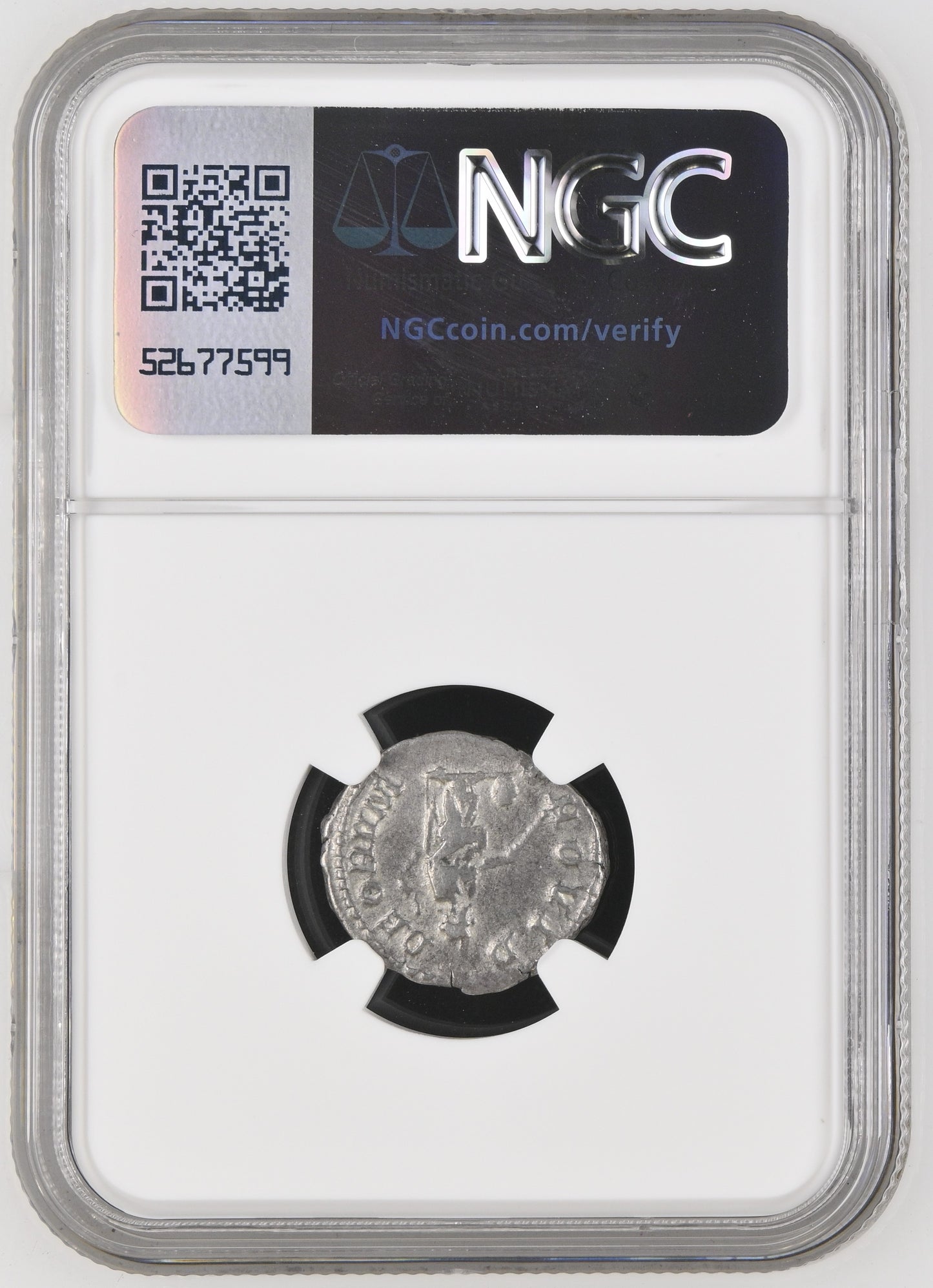 Roman Empire - Geta - Silver Denarius - NGC Ch XF - RIC:51