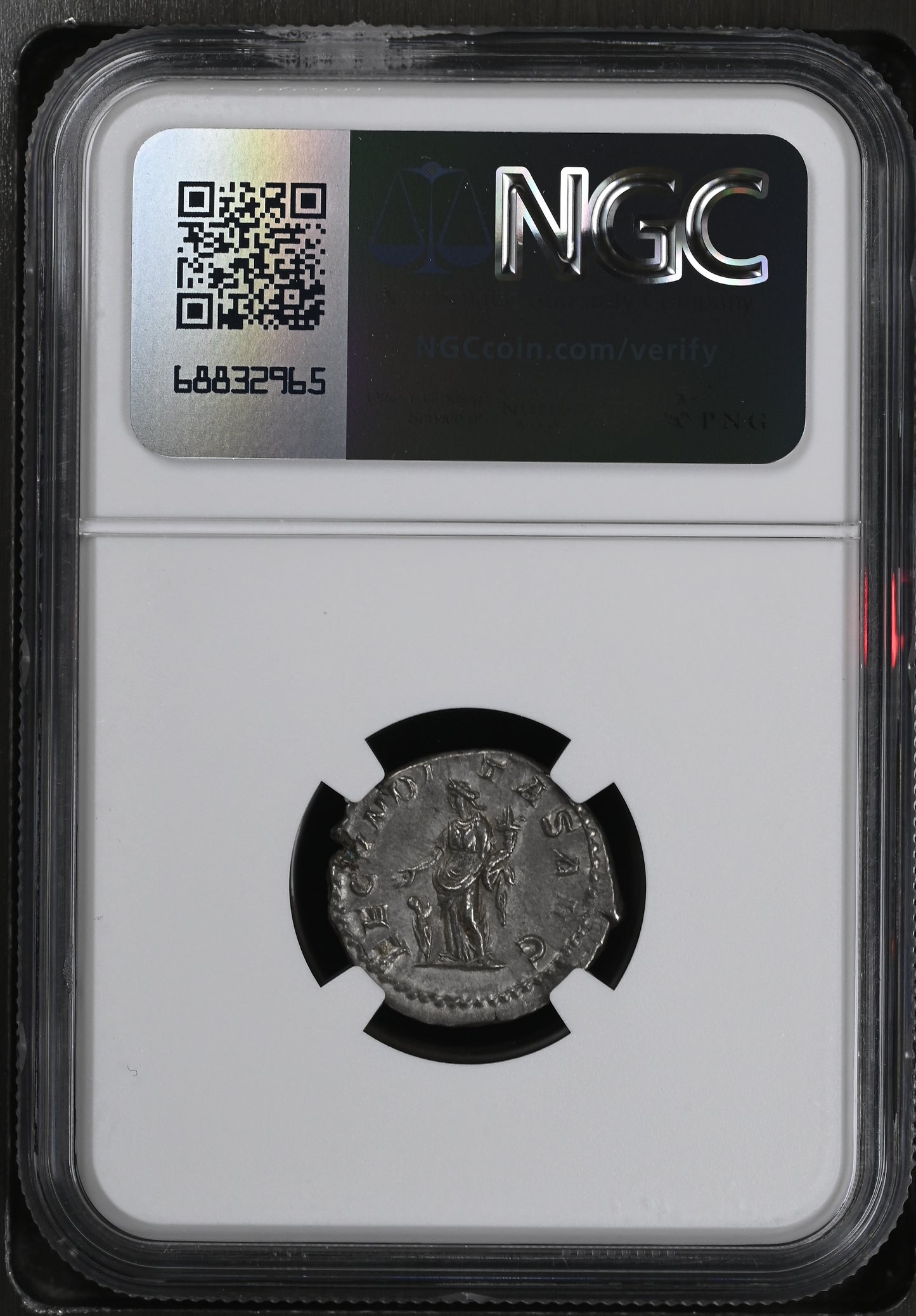 Roman Empire - Julia Maesa - Silver Denarius - NGC Ch XF - RIC:249