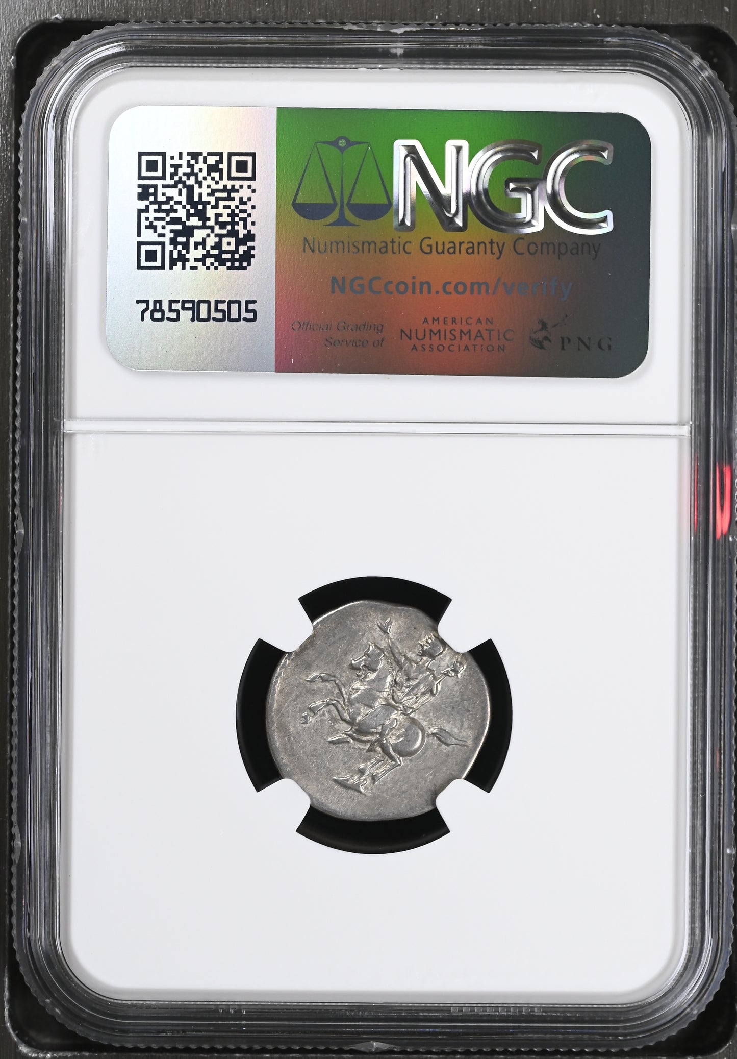 Roman Empire - Domitian - Silver Denarius - NGC VF - RIC:680