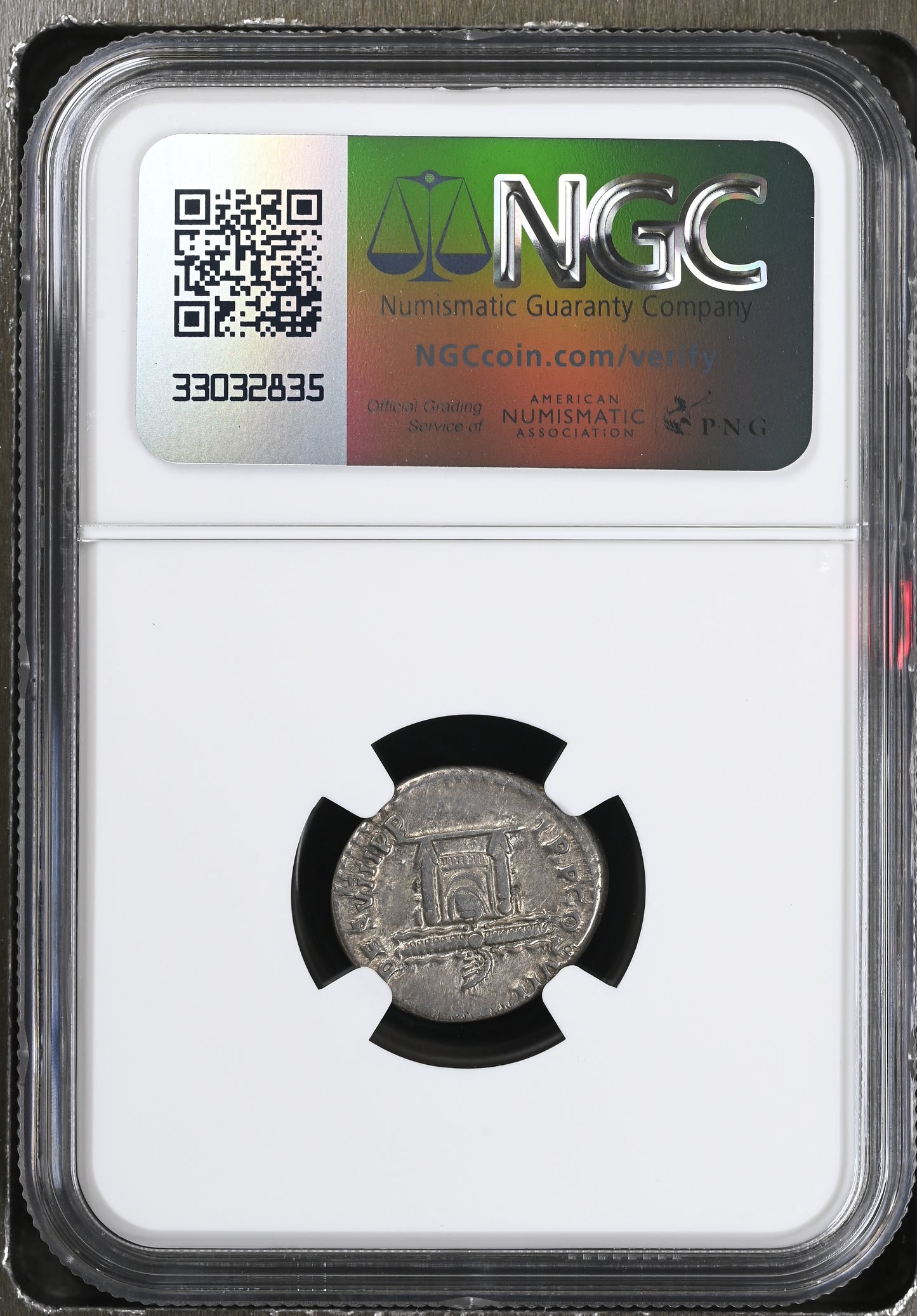 Roman Empire - Domitian - Silver Denarius - NGC VF - RIC:70