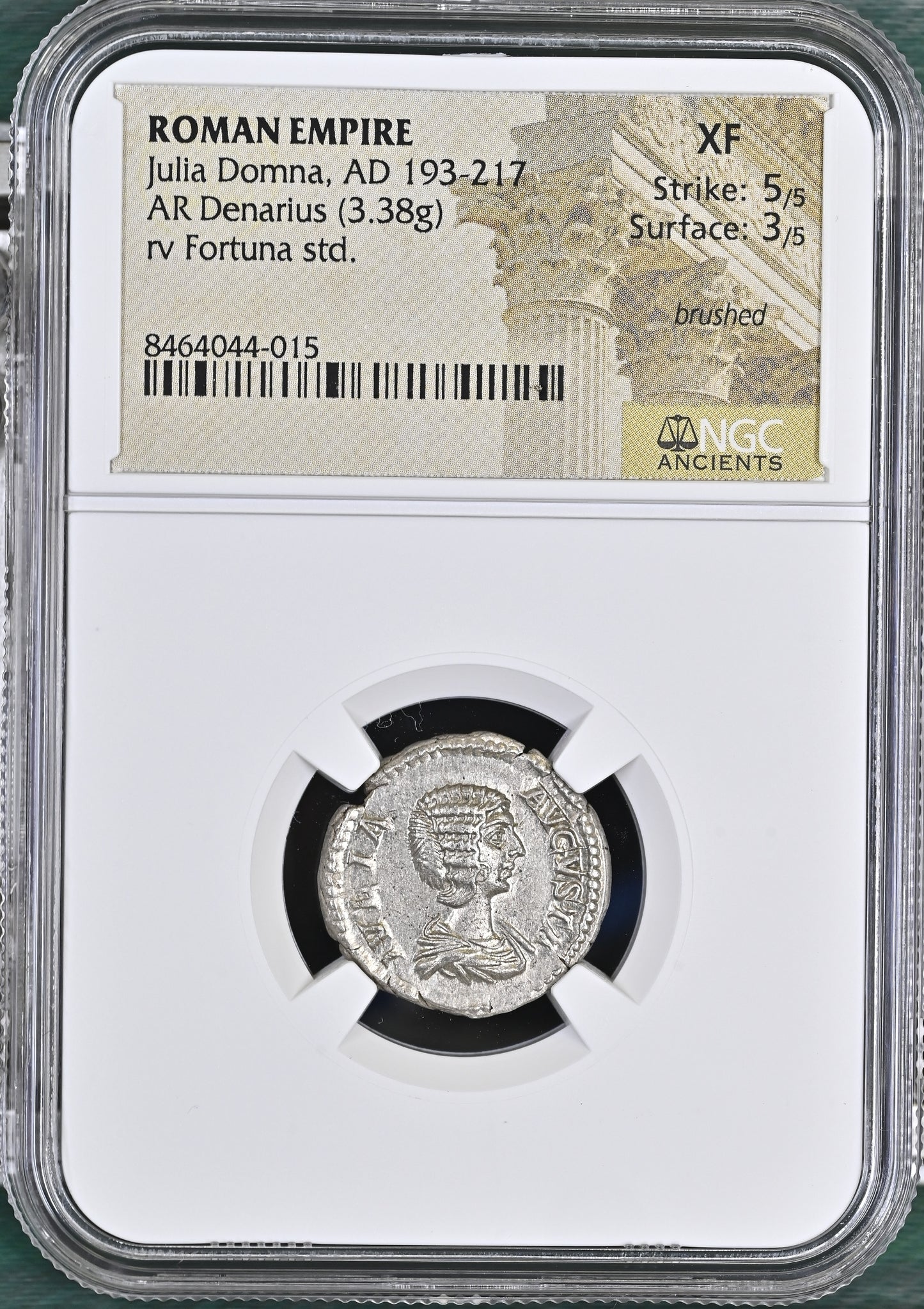 Roman Empire - Julia Domna - Silver Denarius - NGC XF - RIC:554