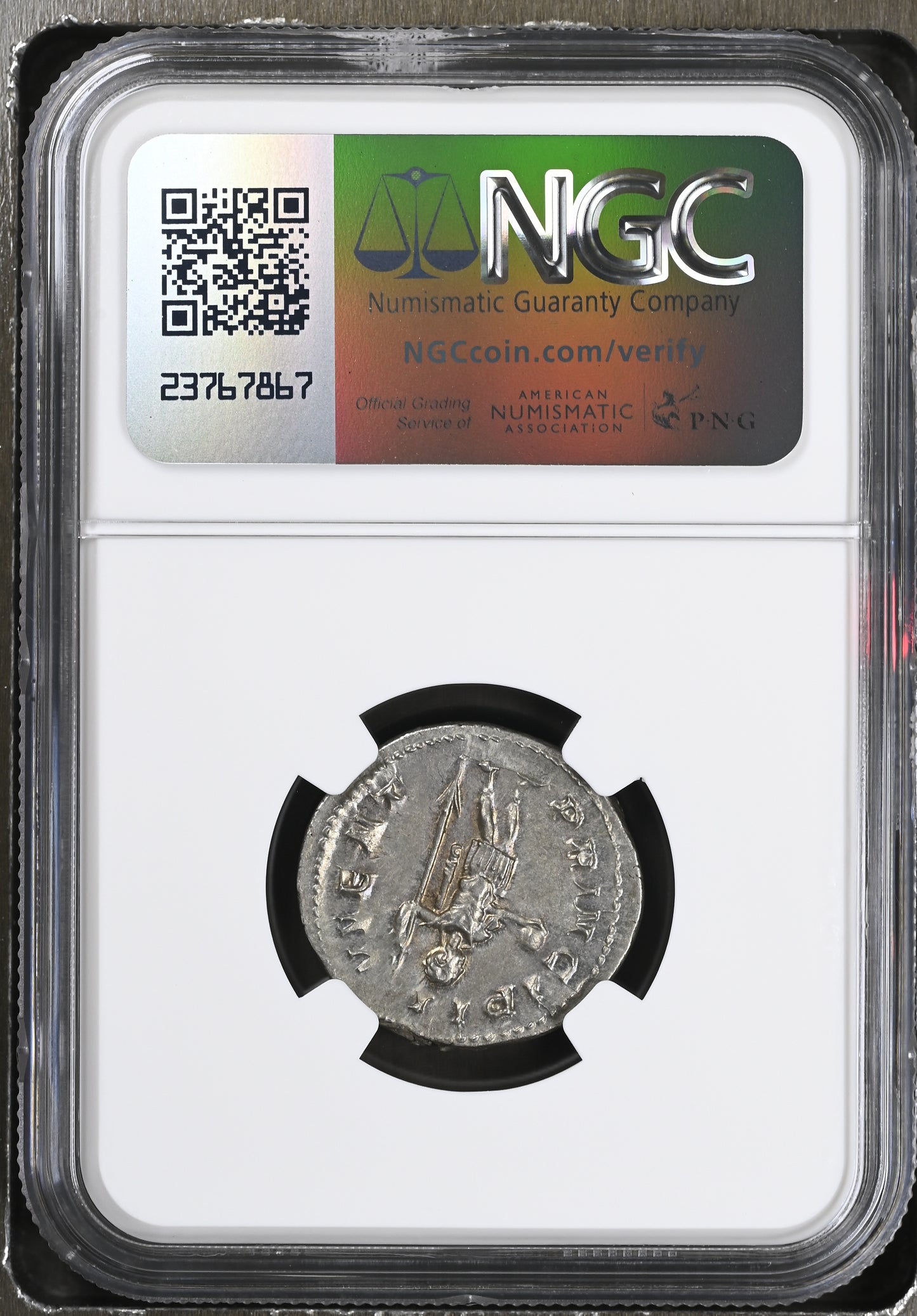 Roman Empire - Philip II - Silver Double-Denarius - NGC Ch AU - RIC:218d