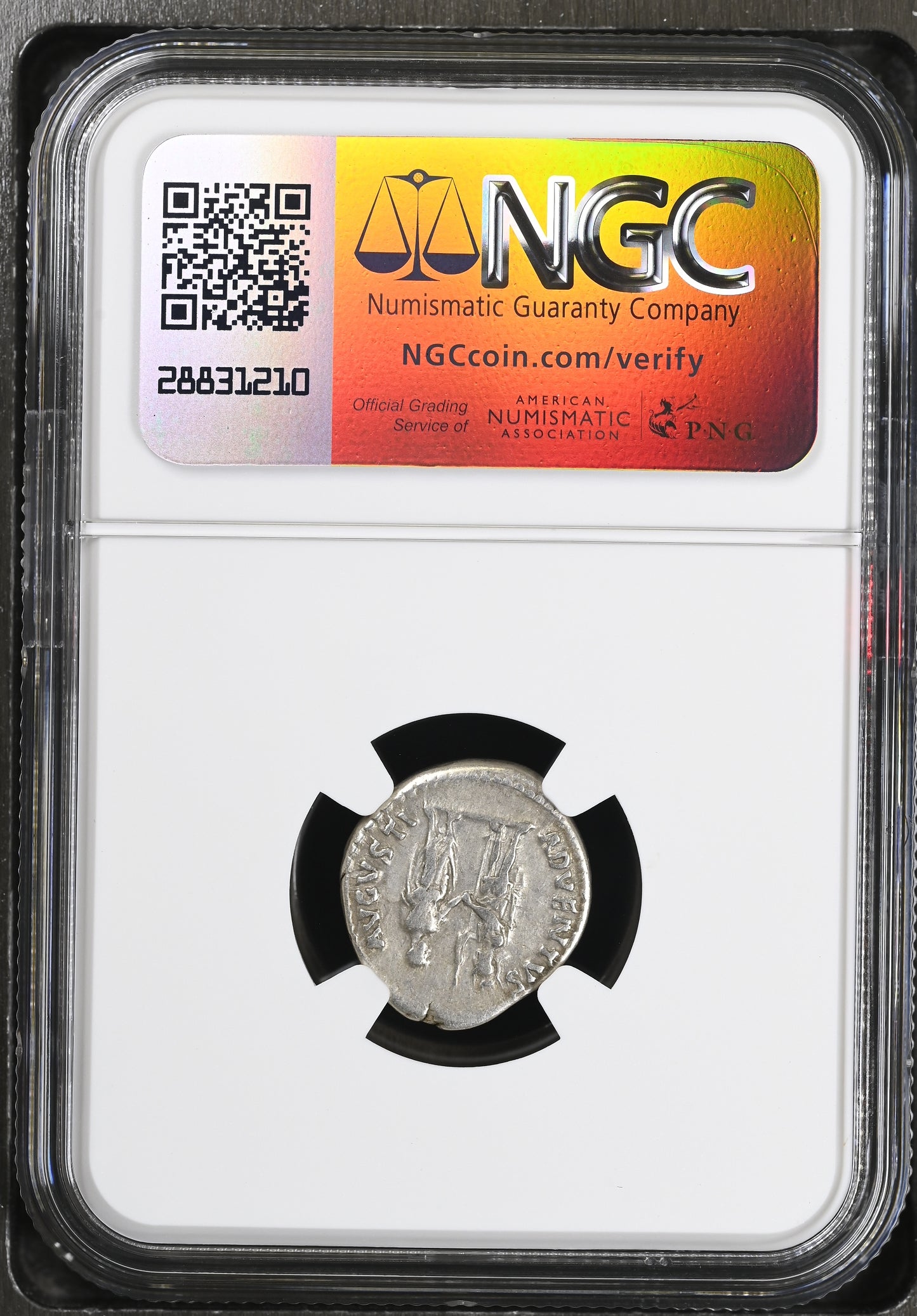 Roman Empire - Hadrian - Silver Denarius - NGC Ch F - RIC:1984