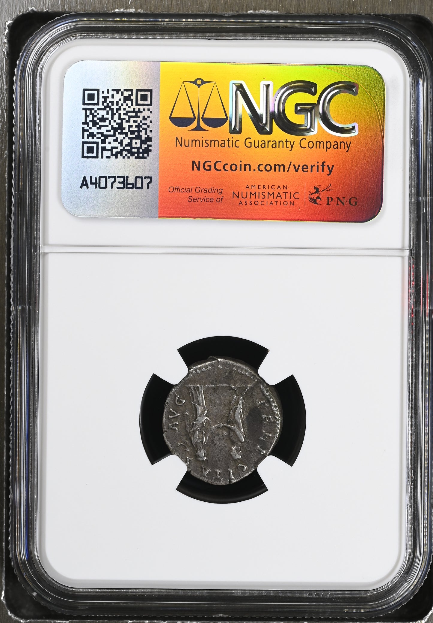 Roman Empire - Hadrian - Silver Denarius - NGC Ch F - RIC:1998