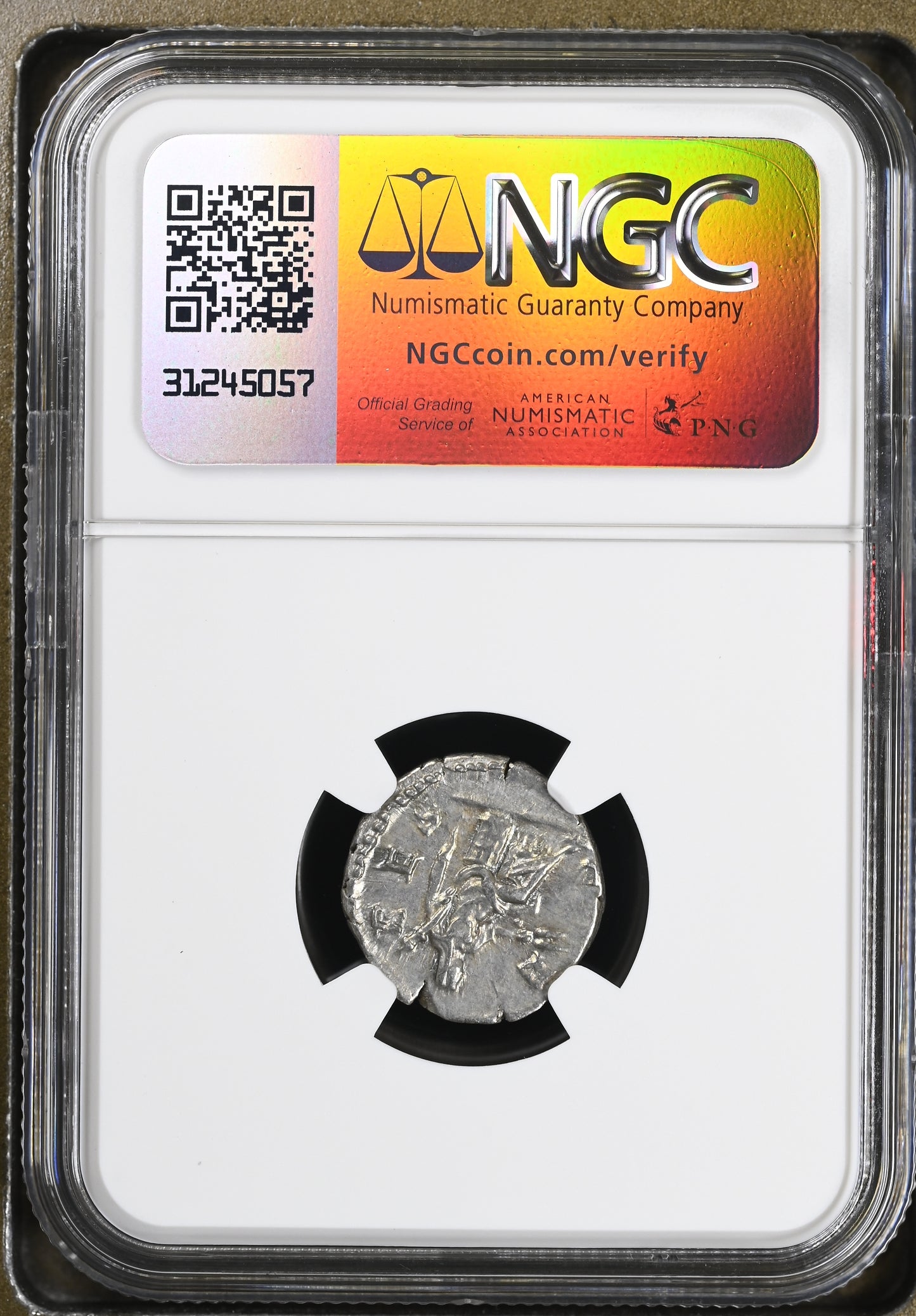 Roman Empire - Faustina II - Silver Denarius - NGC VF