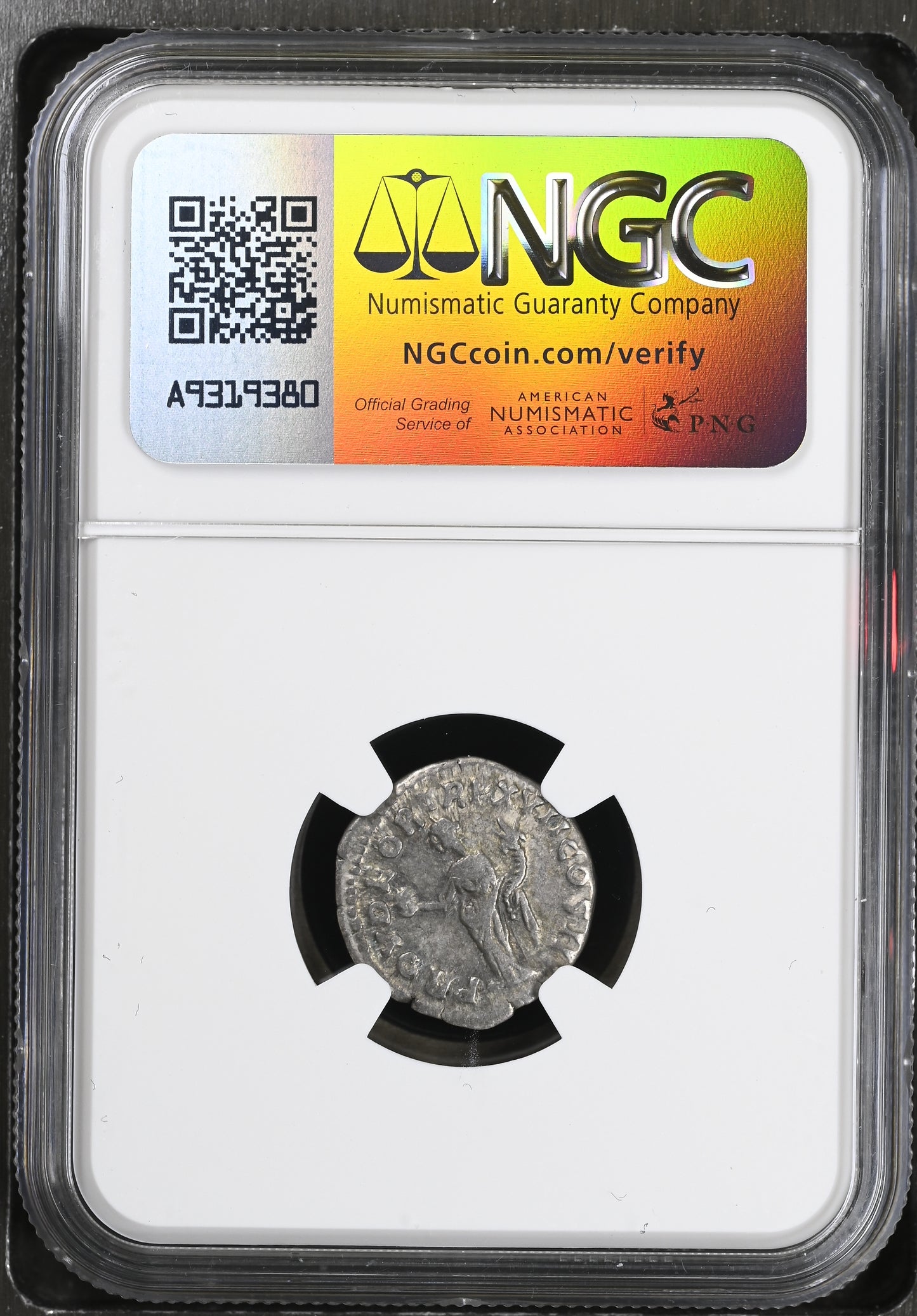 Roman Empire - Marcus Aurelius - Silver Denarius - NGC Ch F - RIC:71