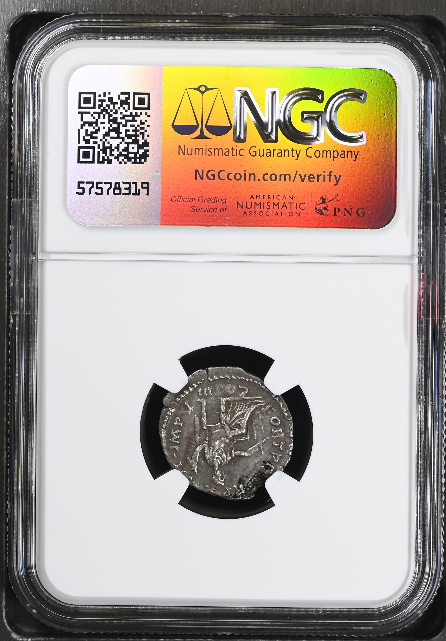 Roman Empire - Marcus Aurelius - Silver Denarius - NGC XF - RIC:185