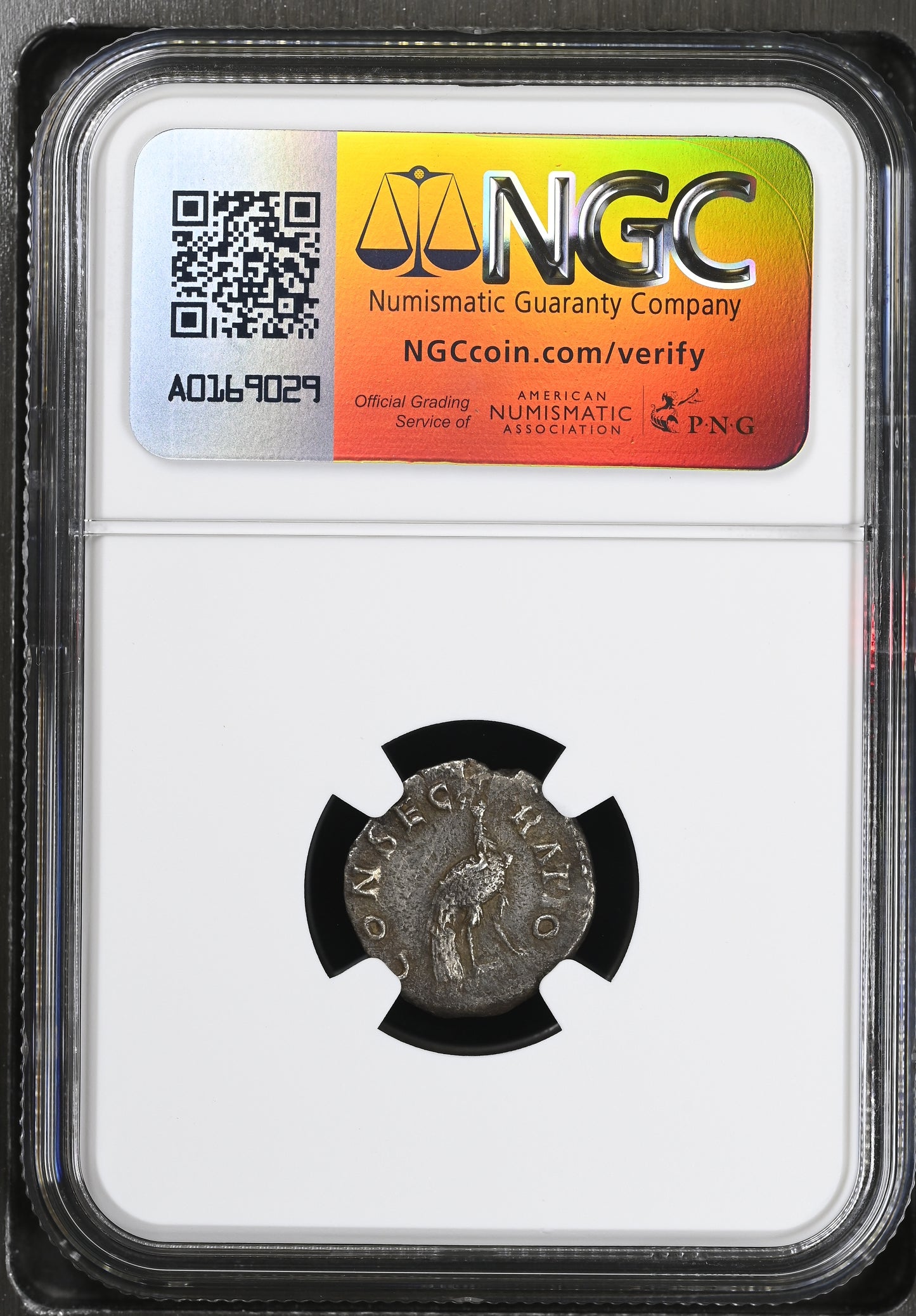 Roman Empire - Faustina II - Silver Denarius - NGC XF