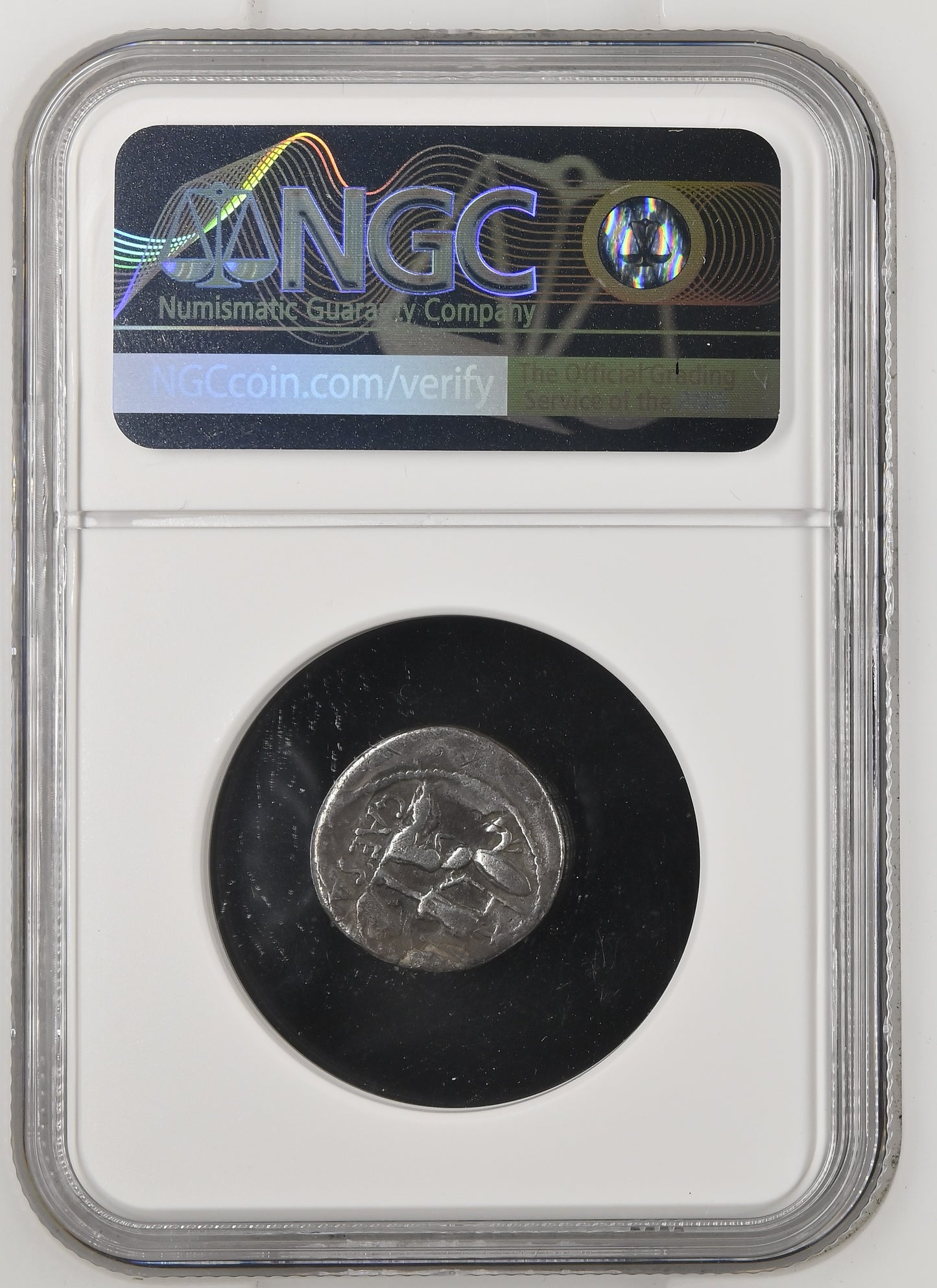 Roman Imperatorial - Julius Caesar - Silver Denarius - NGC VG - Crawf. 468/1