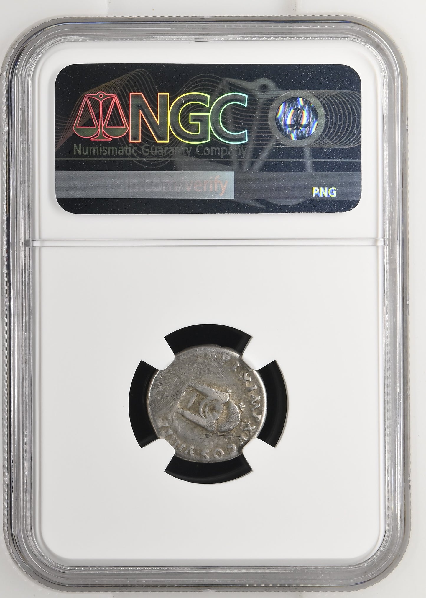 Roman Empire - Titus - Silver Denarius - NGC F - RIC:122