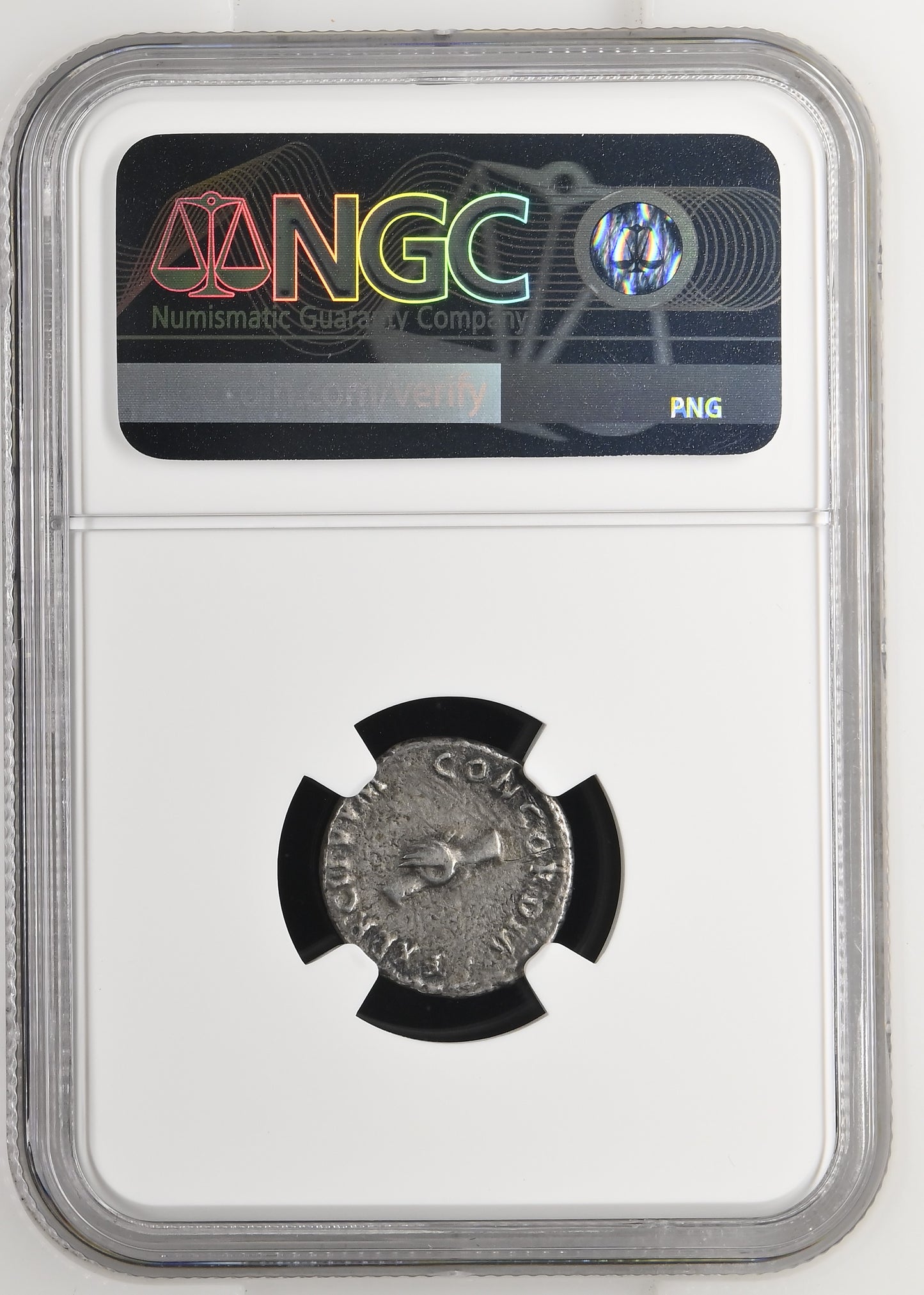Roman Empire - Nerva - Silver Denarius - NGC Ch VF - RIC:2
