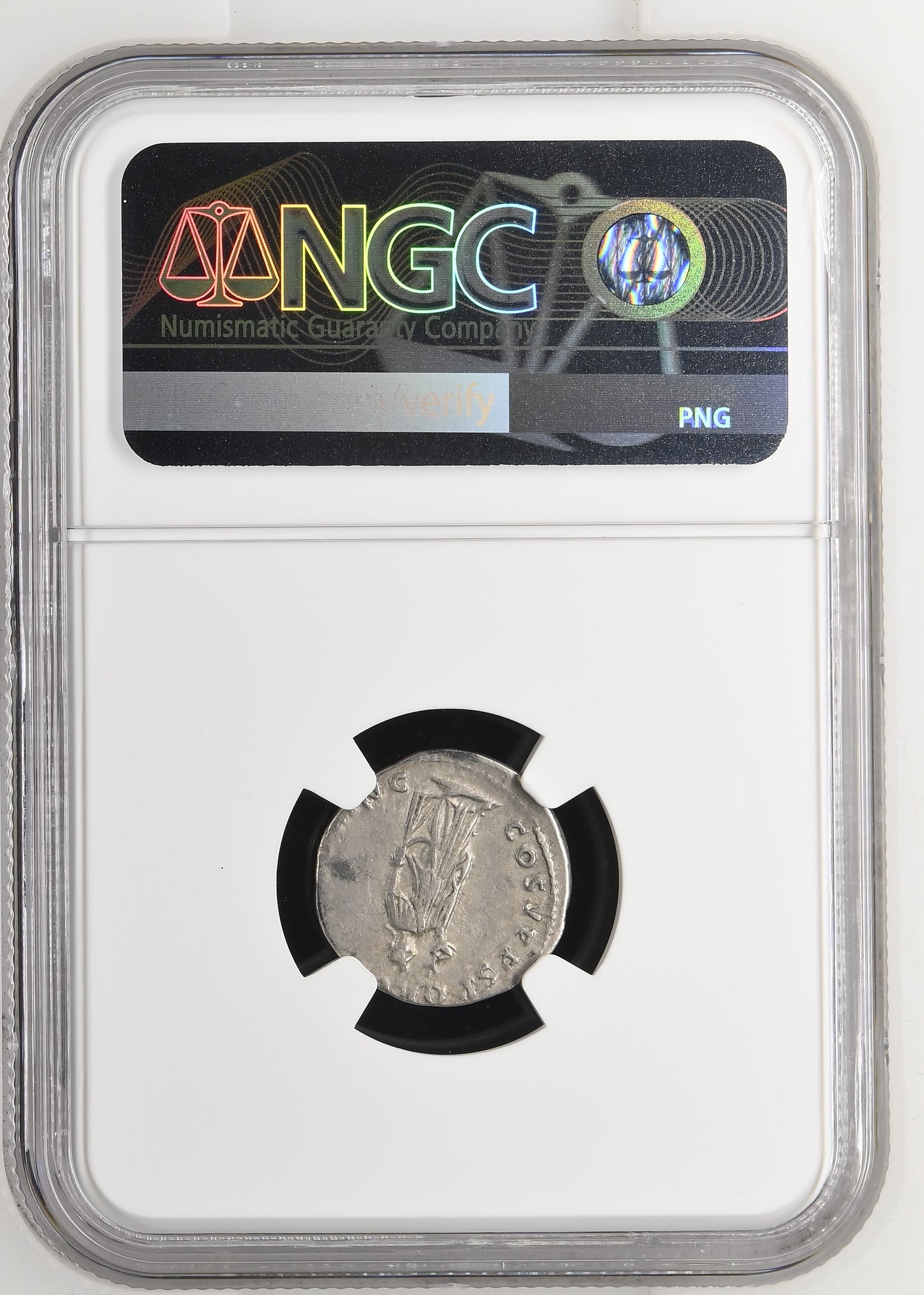 Roman Empire - Trajan - Silver Denarius - NGC Ch VF - RIC:127