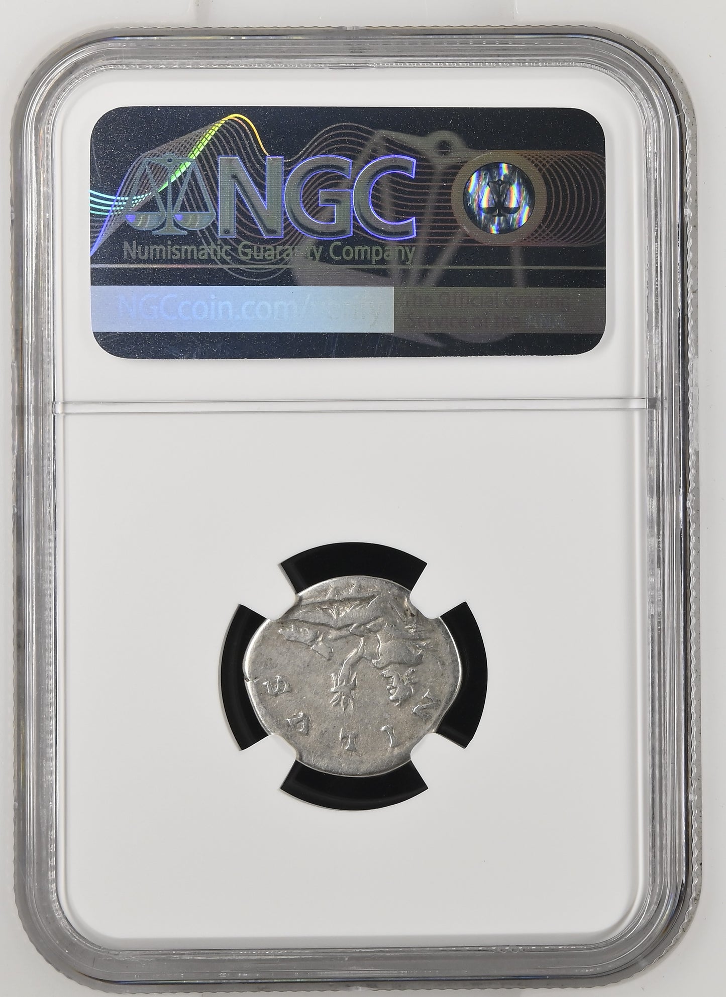 Roman Empire - Hadrian - Silver Denarius - NGC F - RIC:1547