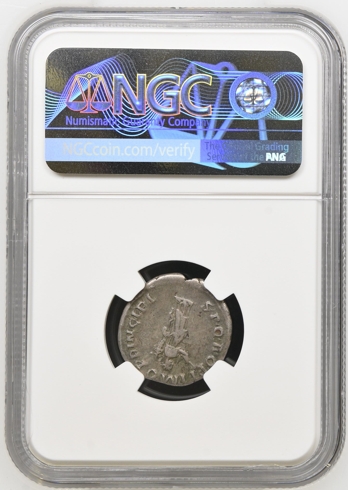 Roman Empire - Trajan - Silver Denarius - NGC F - RIC:298