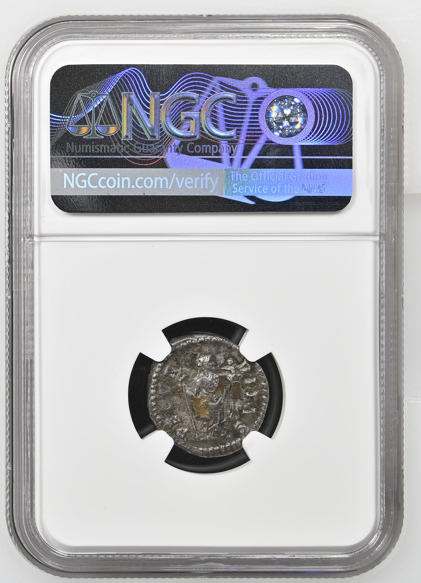 Roman Empire - Faustina II - Silver Denarius - NGC VF