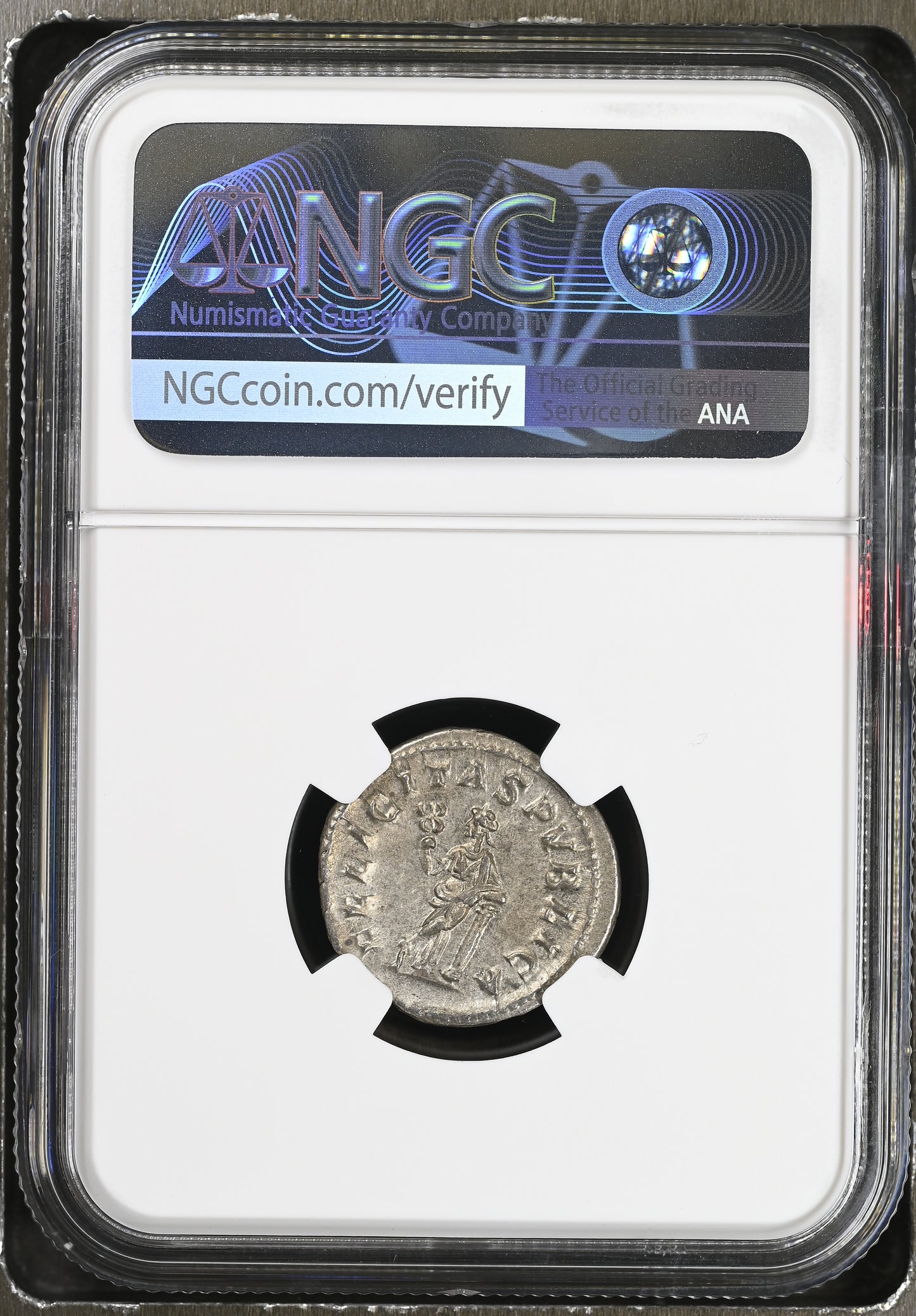 Roman Empire - Julia Mamaea - Silver Denarius - NGC Ch XF