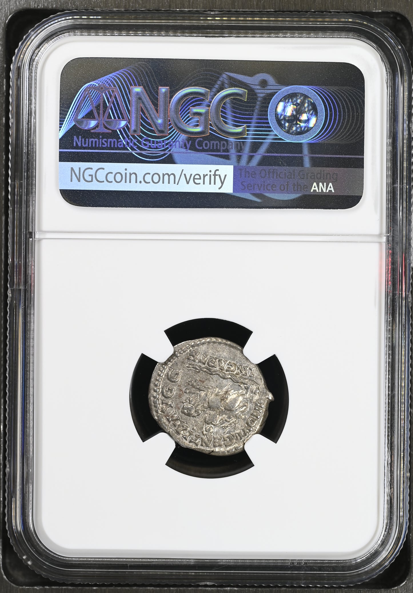 Roman Empire - Septimius Severus - Silver Denarius - NGC Ch VF